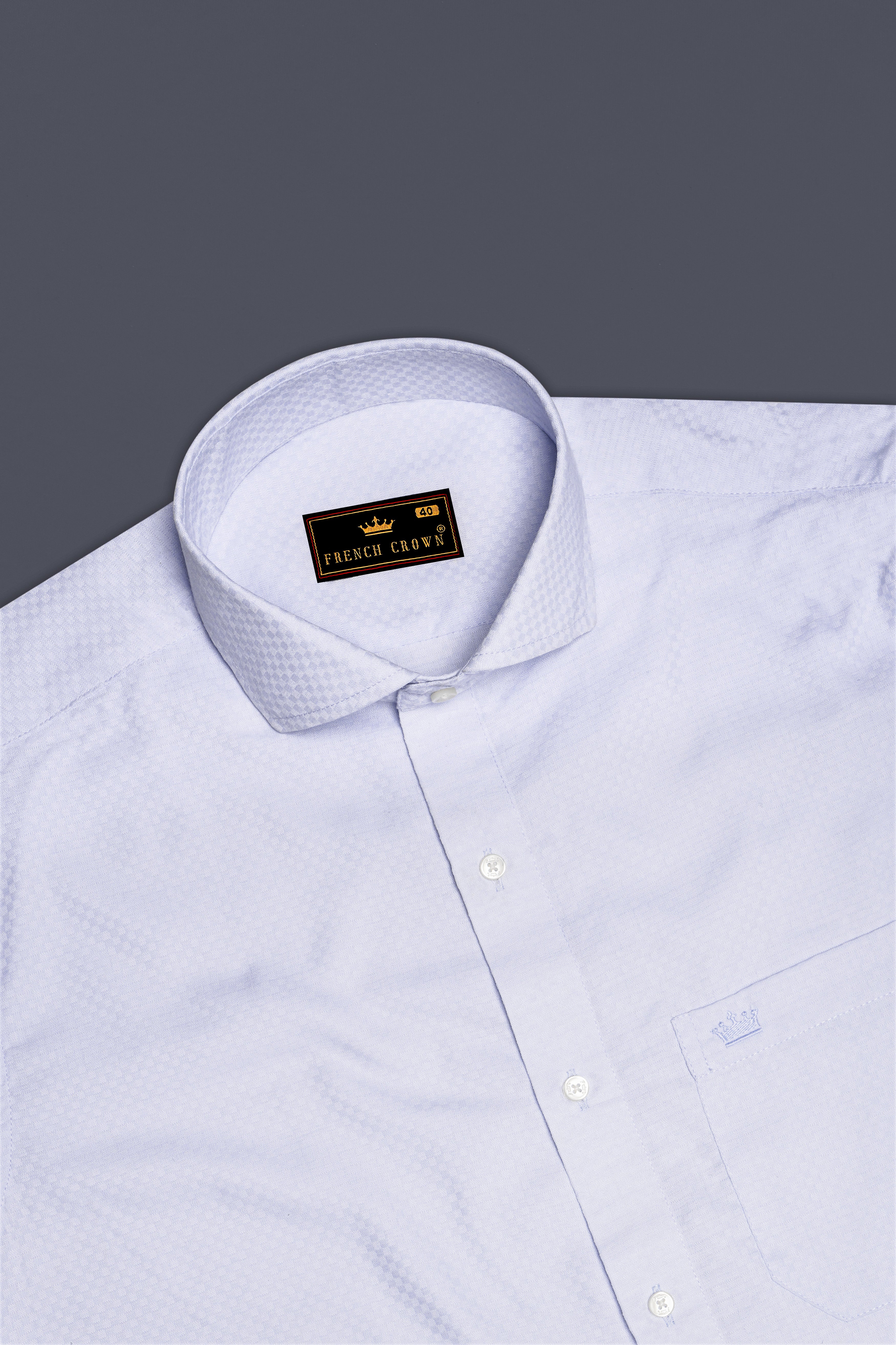 Quartz Dobby Textured Premium Giza Cotton Shirt