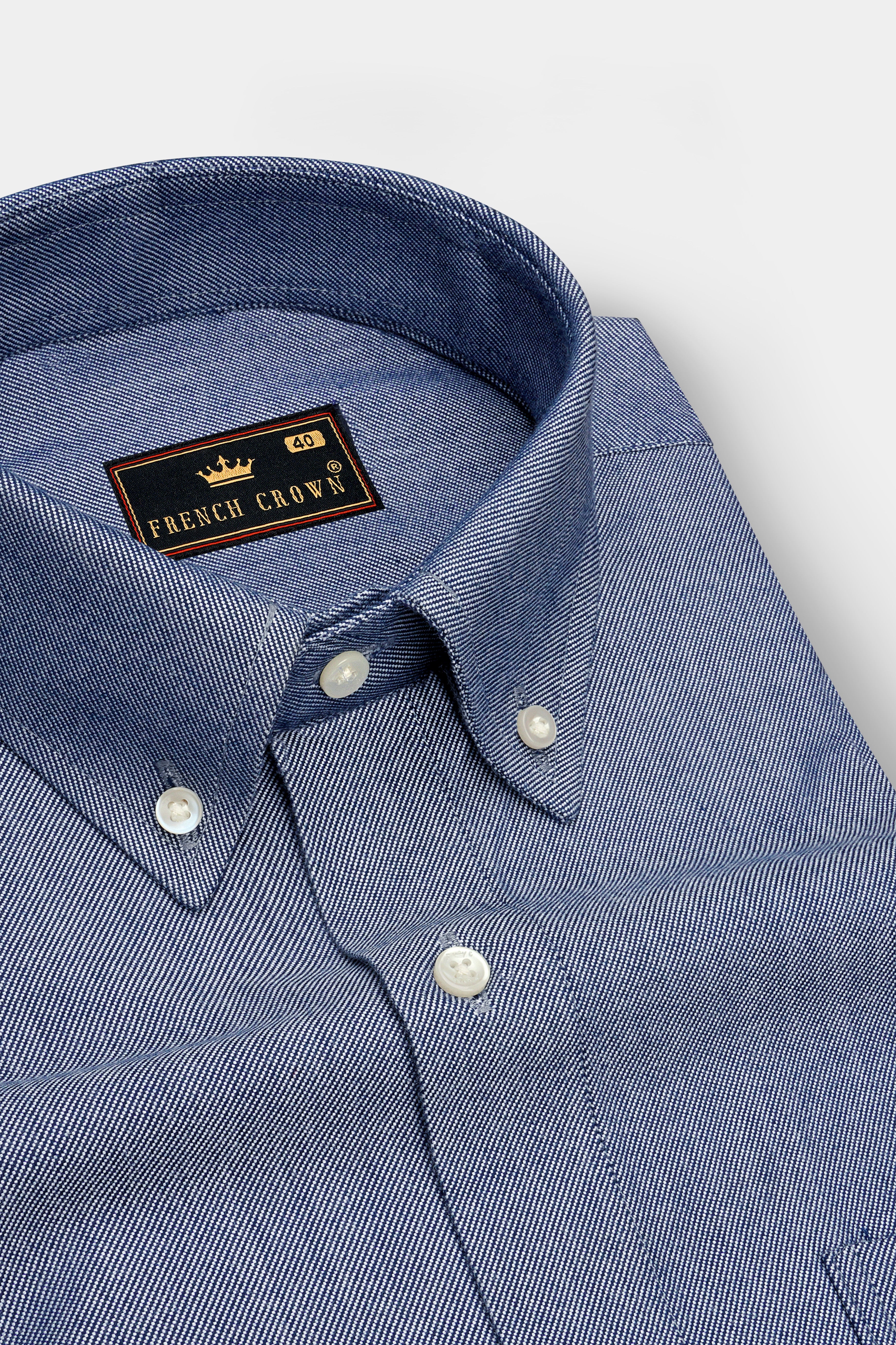 Rock Cloud Chambray Premium Cotton Overshirt/Shacket