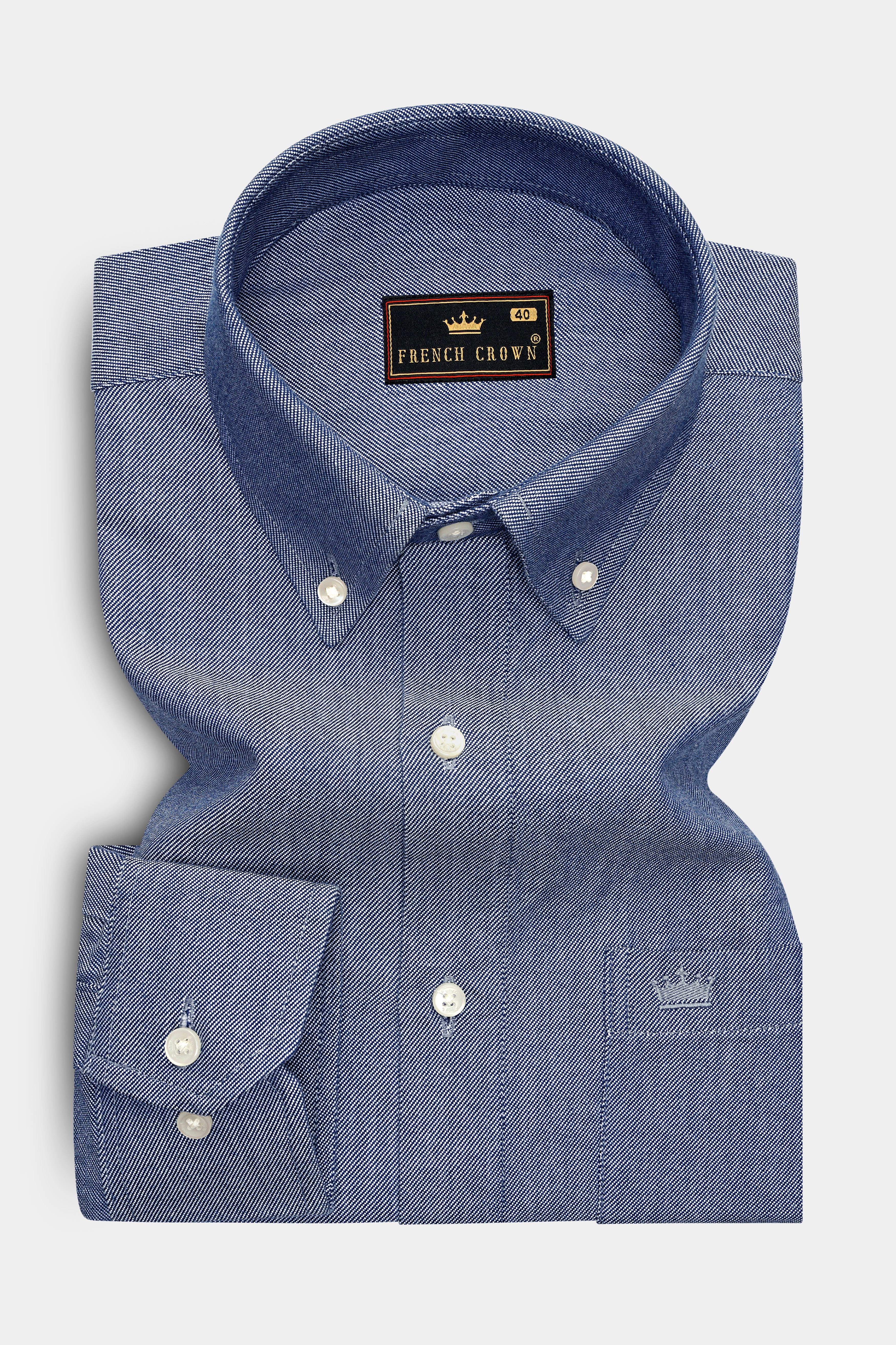 Rock Cloud Chambray Premium Cotton Overshirt/Shacket