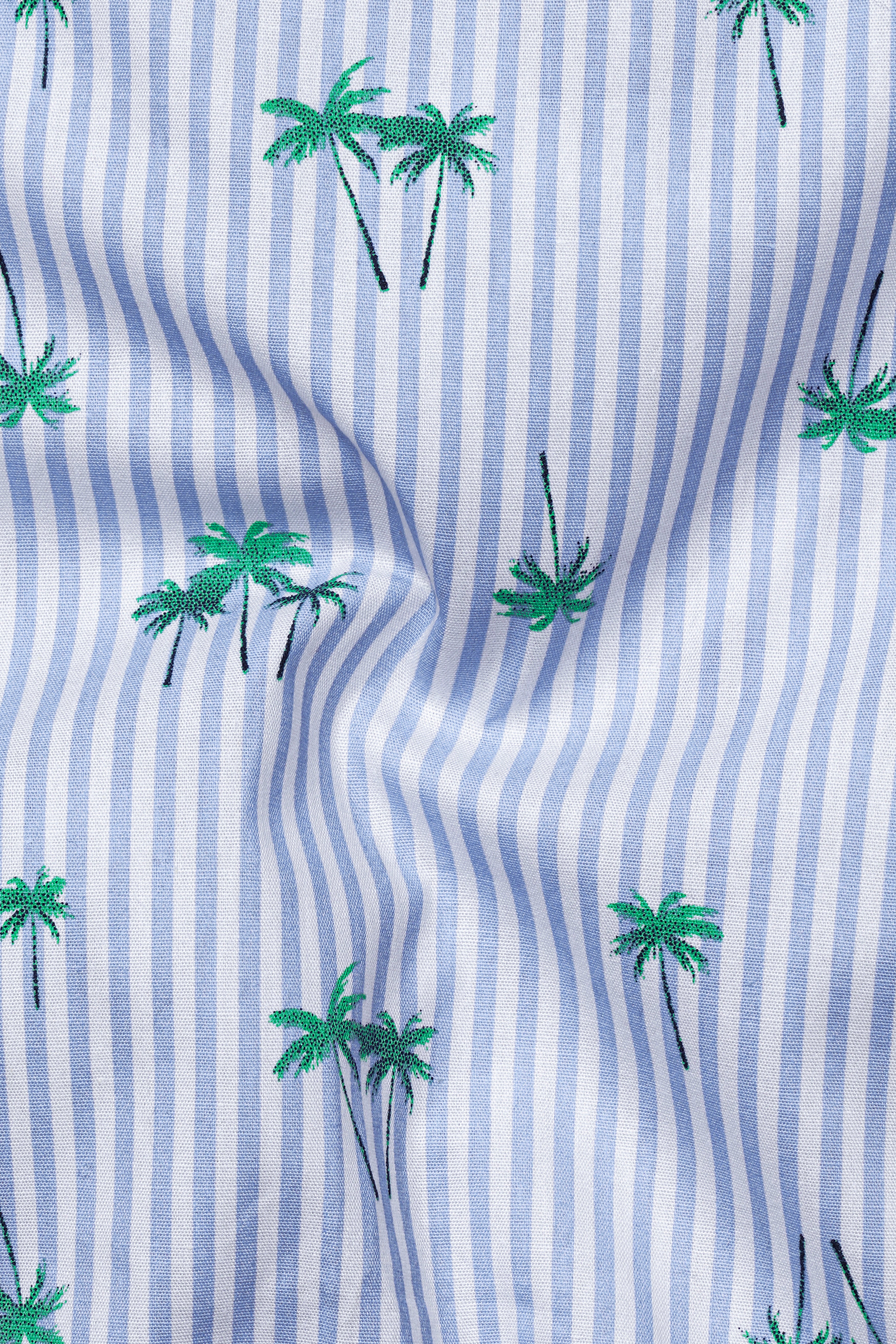 Columbia Blue and White Striped Premium Cotton Shirt