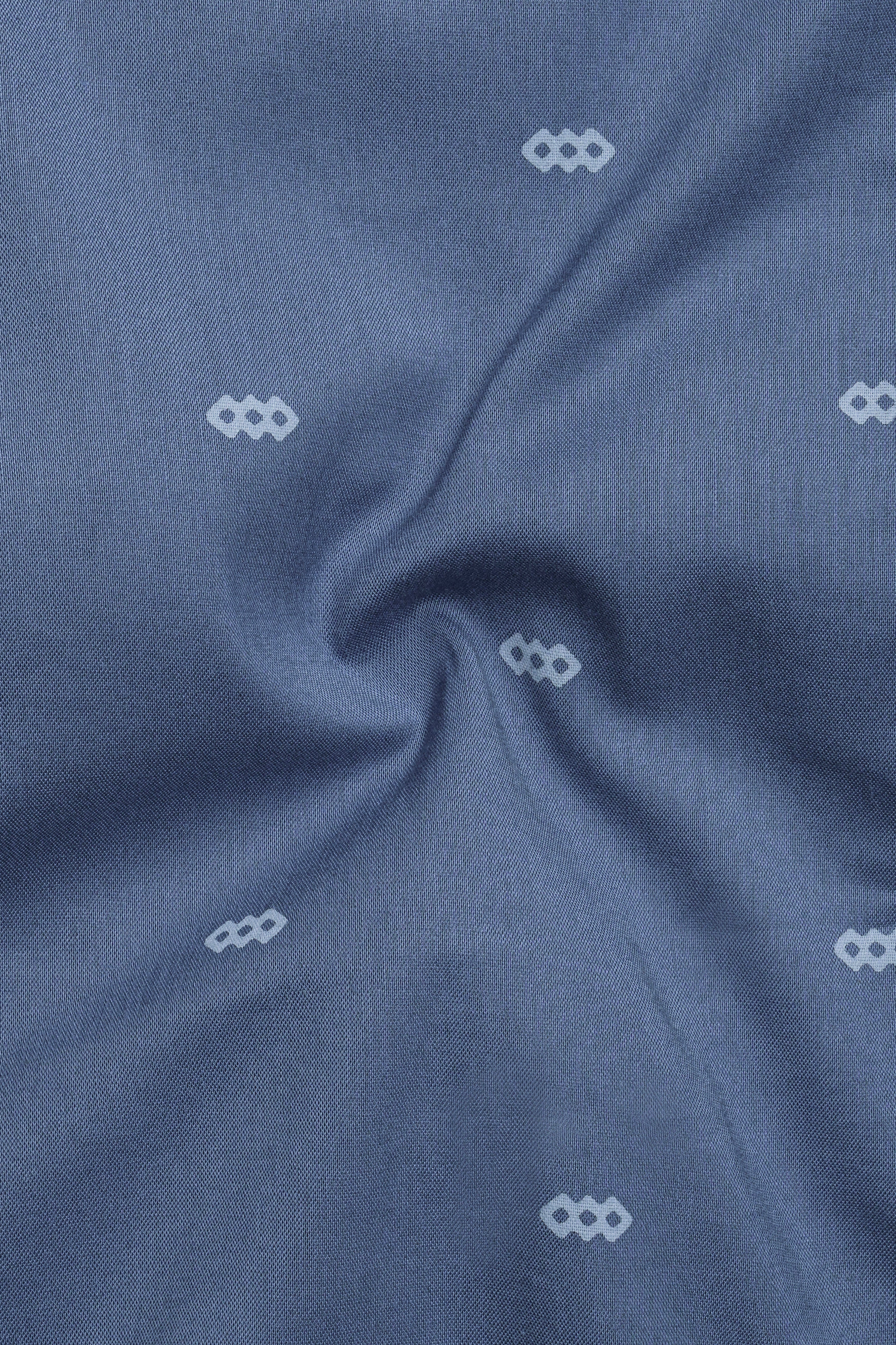 Greyish Blue Premium Tencel Shirt