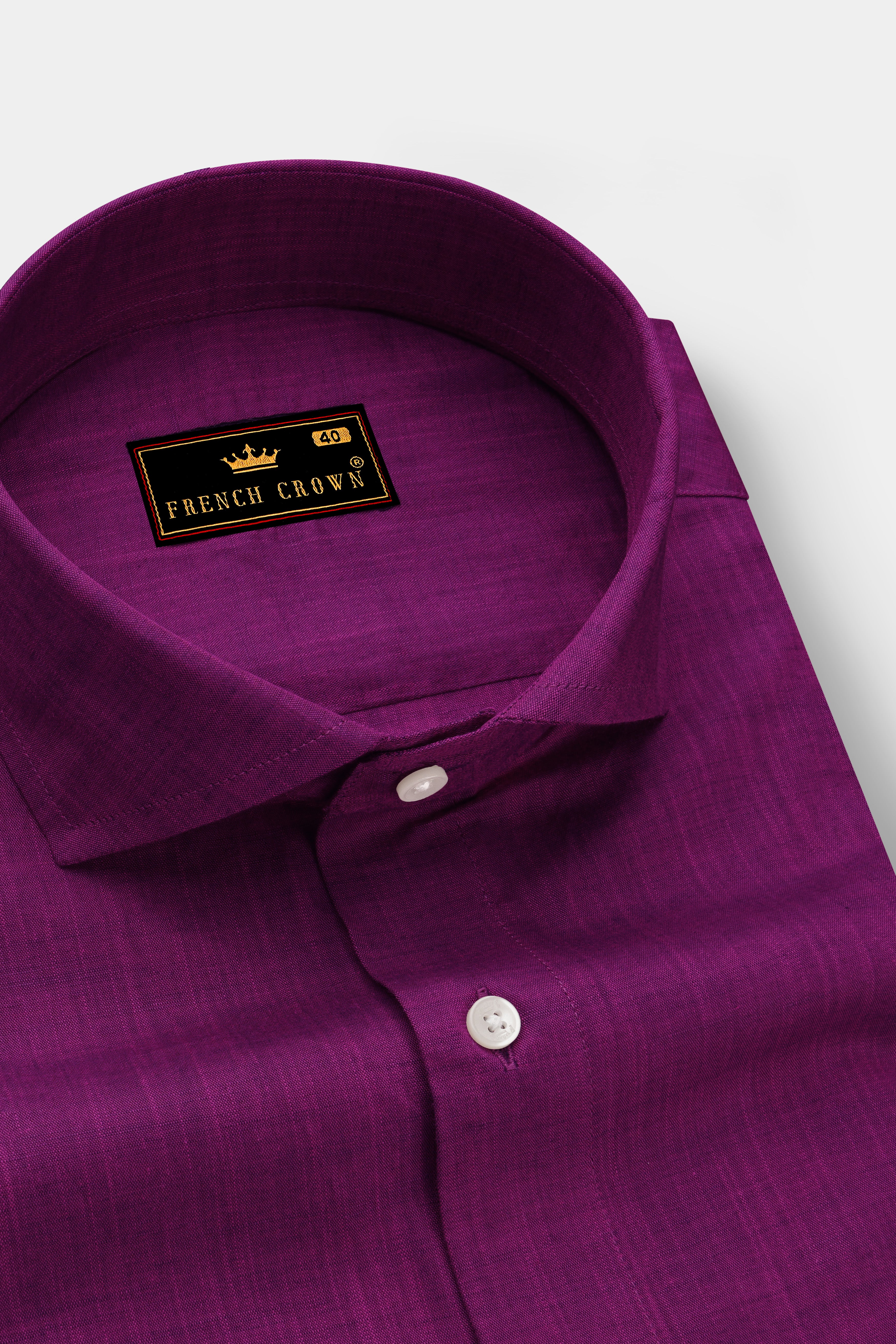Hibiscus Purple Chambray Shirt
