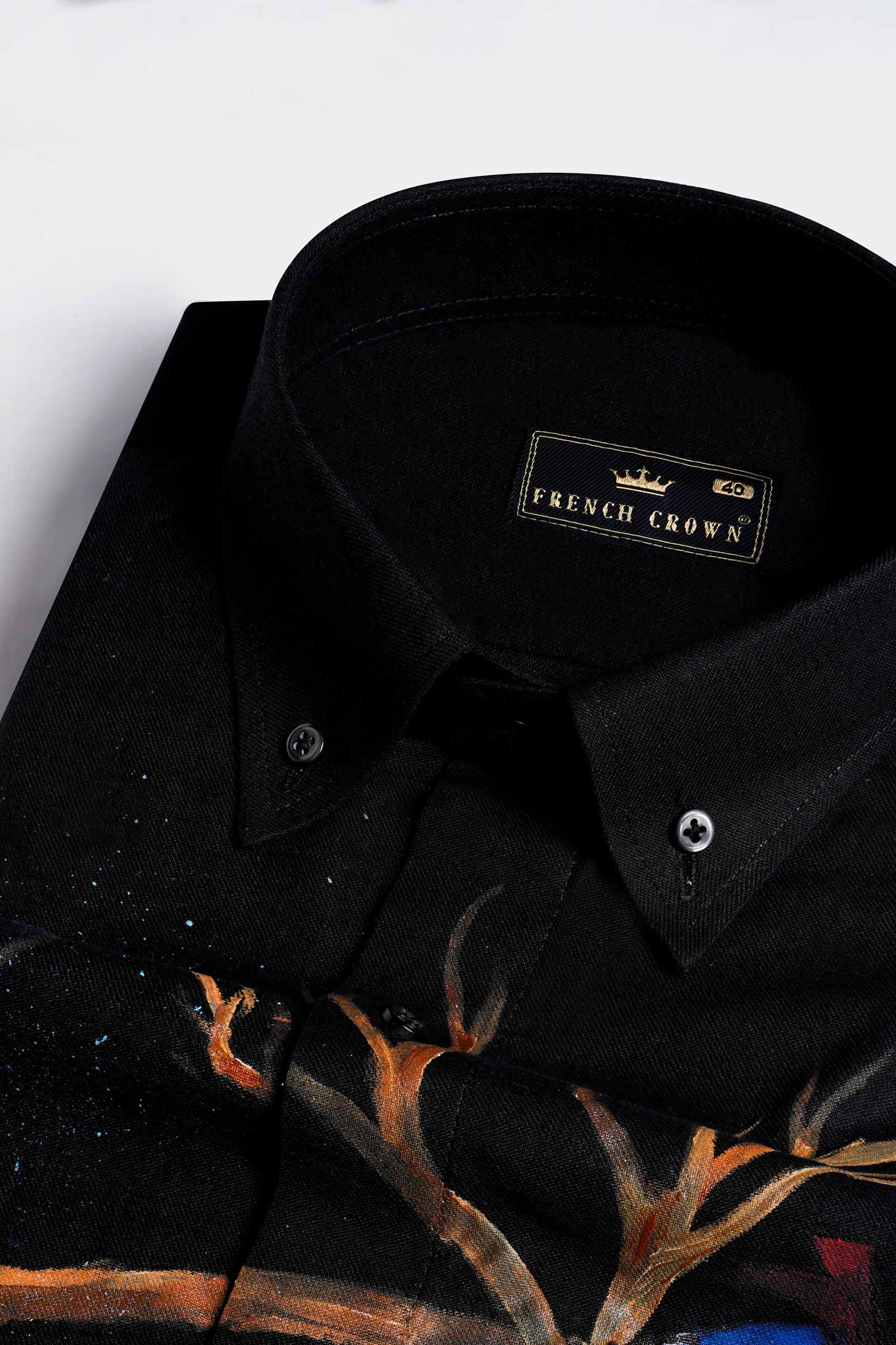 Jade Black Heart Hand Painted Luxurious Linen Designer Shirt 7640-BD-BLK-ART-38, 7640-BD-BLK-ART-H-38, 7640-BD-BLK-ART-39, 7640-BD-BLK-ART-H-39, 7640-BD-BLK-ART-40, 7640-BD-BLK-ART-H-40, 7640-BD-BLK-ART-42, 7640-BD-BLK-ART-H-42, 7640-BD-BLK-ART-44, 7640-BD-BLK-ART-H-44, 7640-BD-BLK-ART-46, 7640-BD-BLK-ART-H-46, 7640-BD-BLK-ART-48, 7640-BD-BLK-ART-H-48, 7640-BD-BLK-ART-50, 7640-BD-BLK-ART-H-50, 7640-BD-BLK-ART-52, 7640-BD-BLK-ART-H-52