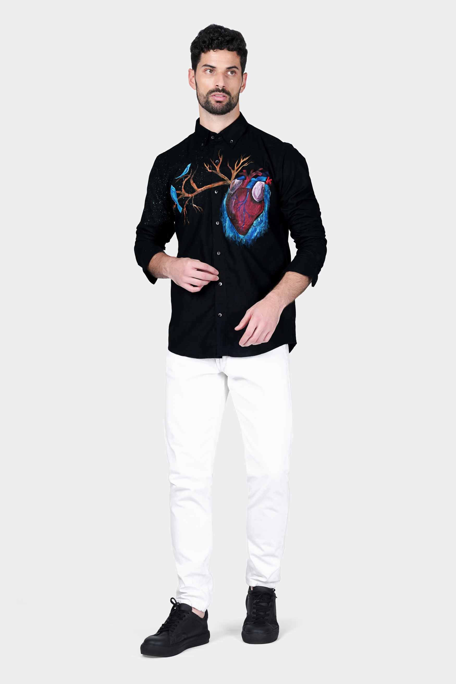 Jade Black Heart Hand Painted Luxurious Linen Designer Shirt 7640-BD-BLK-ART-38, 7640-BD-BLK-ART-H-38, 7640-BD-BLK-ART-39, 7640-BD-BLK-ART-H-39, 7640-BD-BLK-ART-40, 7640-BD-BLK-ART-H-40, 7640-BD-BLK-ART-42, 7640-BD-BLK-ART-H-42, 7640-BD-BLK-ART-44, 7640-BD-BLK-ART-H-44, 7640-BD-BLK-ART-46, 7640-BD-BLK-ART-H-46, 7640-BD-BLK-ART-48, 7640-BD-BLK-ART-H-48, 7640-BD-BLK-ART-50, 7640-BD-BLK-ART-H-50, 7640-BD-BLK-ART-52, 7640-BD-BLK-ART-H-52