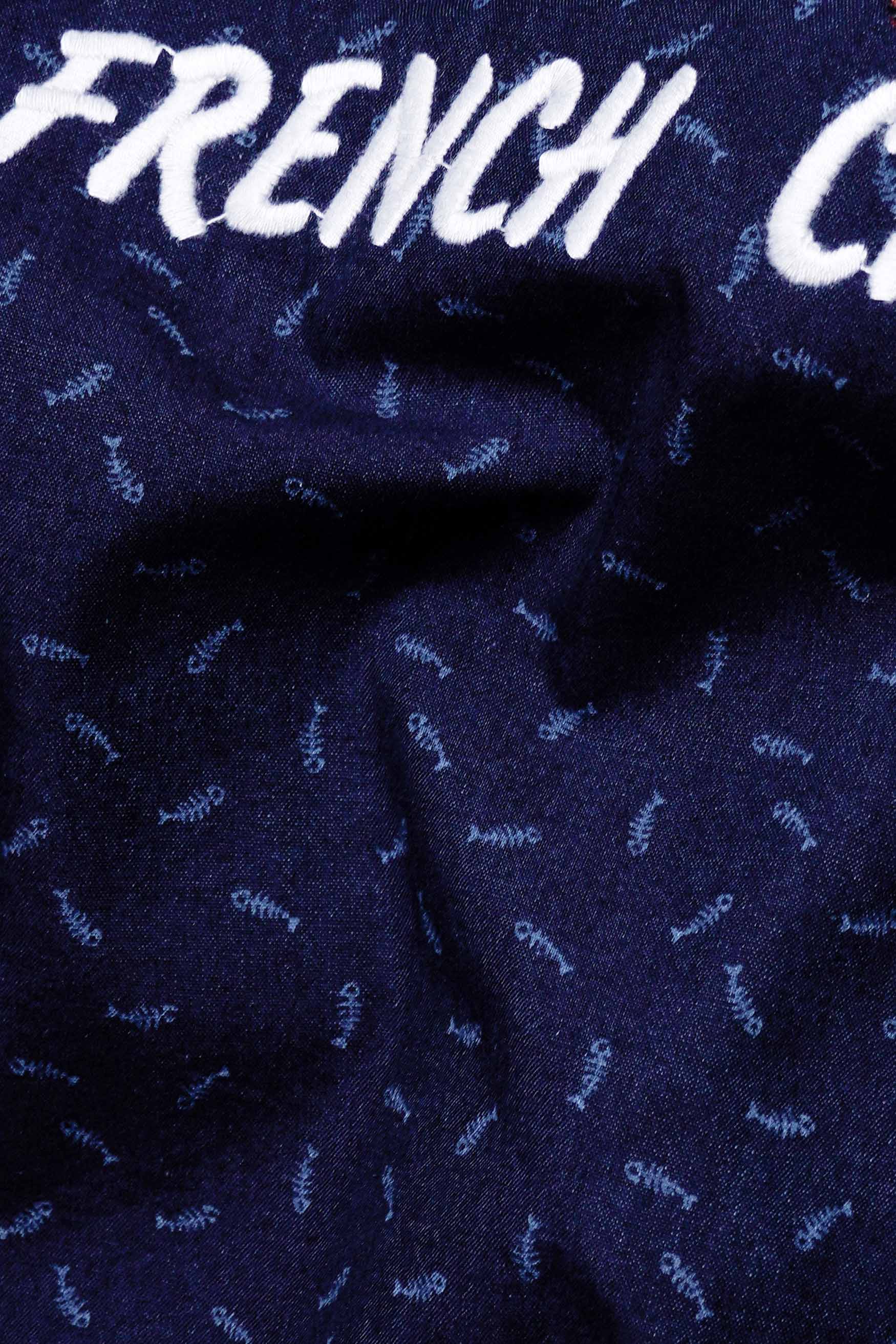 Cloud Blue and Horizon Blue Funky Teddy Bear Patchwork Chambray Shirt 7707-BLE-E291-38, 7707-BLE-E291-H-38, 7707-BLE-E291-39, 7707-BLE-E291-H-39, 7707-BLE-E291-40, 7707-BLE-E291-H-40, 7707-BLE-E291-42, 7707-BLE-E291-H-42, 7707-BLE-E291-44, 7707-BLE-E291-H-44, 7707-BLE-E291-46, 7707-BLE-E291-H-46, 7707-BLE-E291-48, 7707-BLE-E291-H-48, 7707-BLE-E291-50, 7707-BLE-E291-H-50, 7707-BLE-E291-52, 7707-BLE-E291-H-52