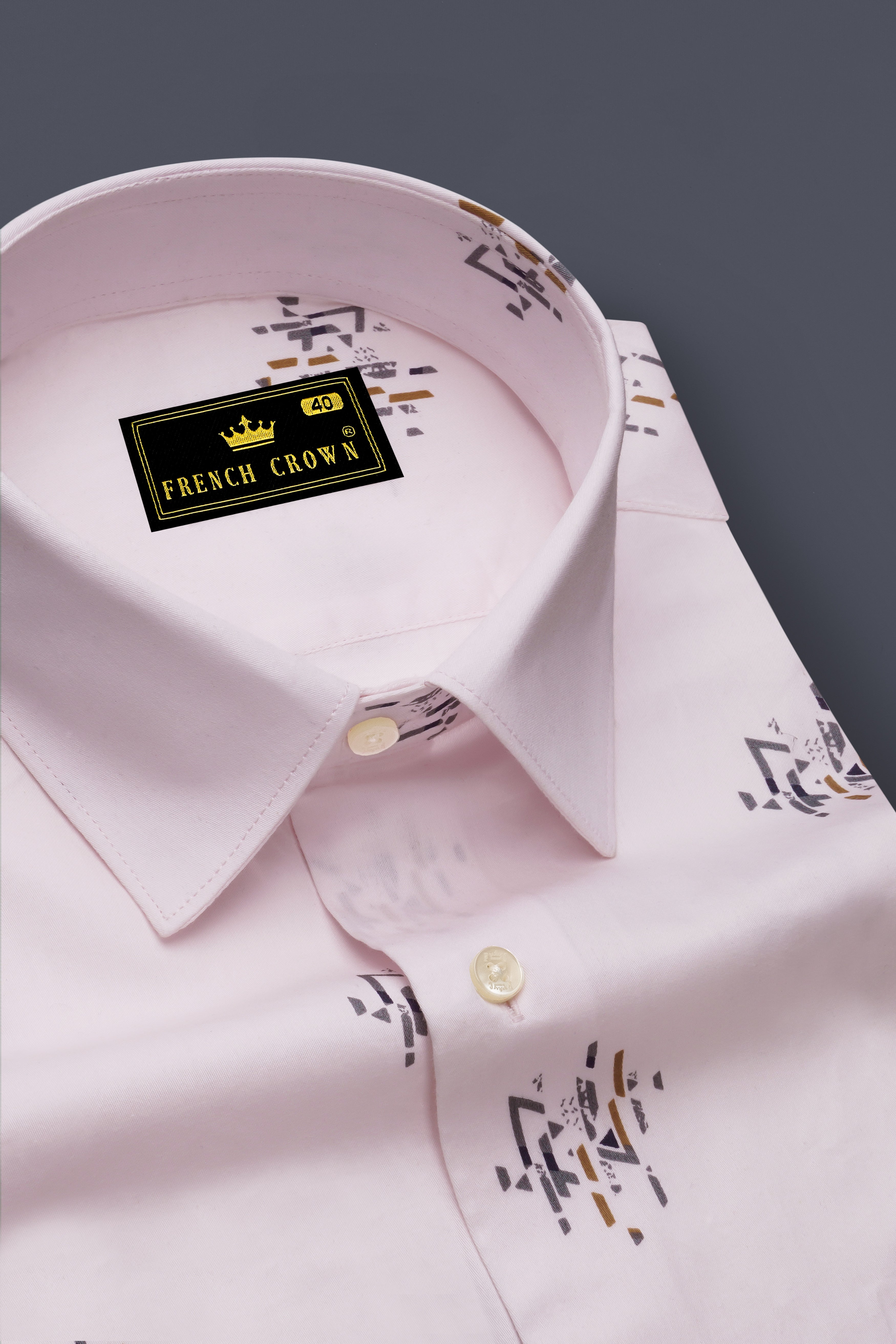 Prim Pink Printed Super Soft Premium Cotton Shirt