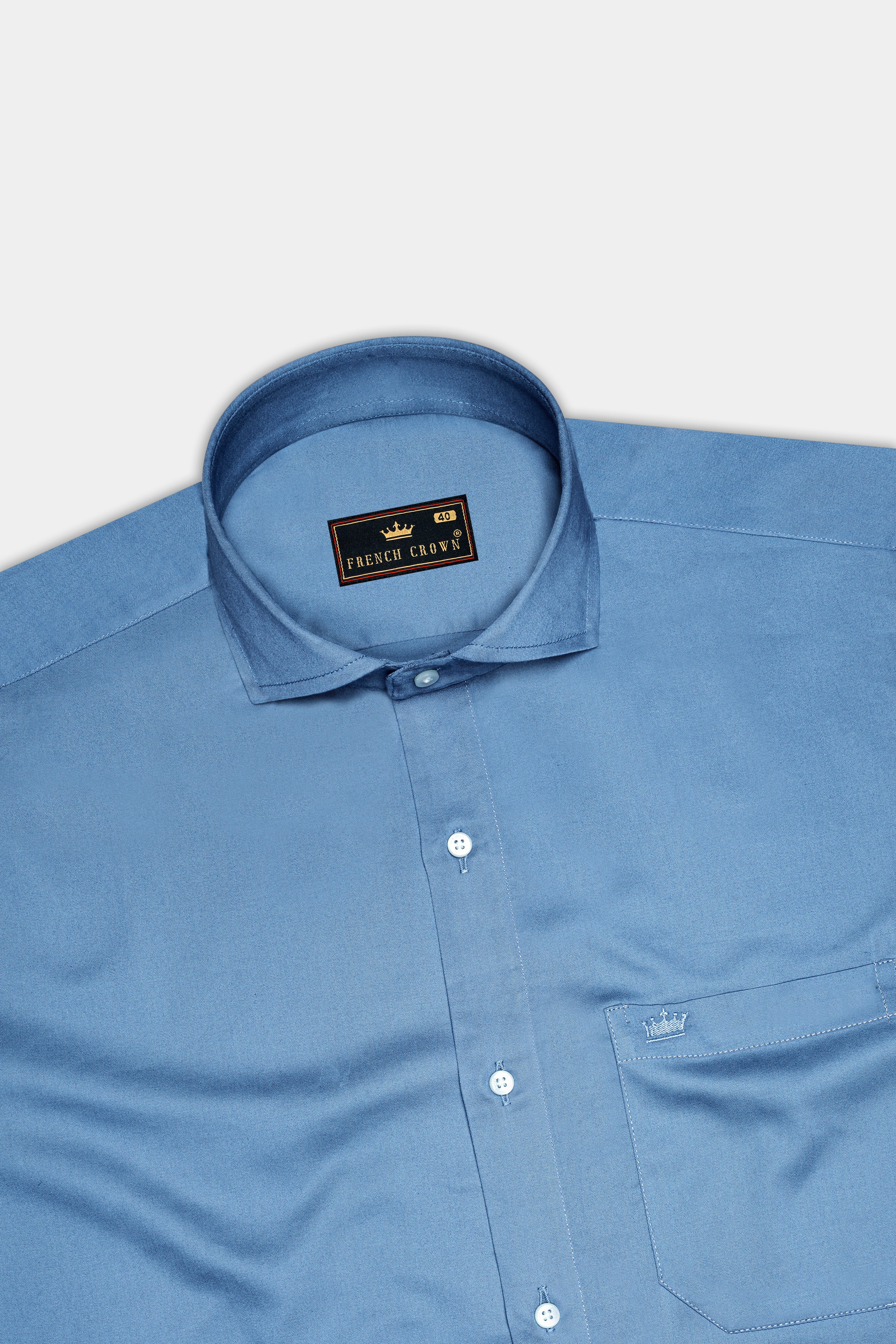 Bluish Cyan Blue Super Soft Premium Cotton Shirt