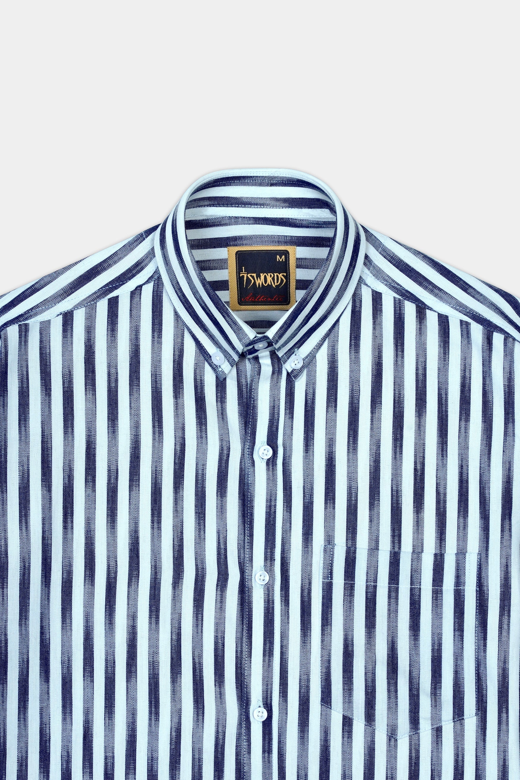 7swords-Ziggurat Blue and Ebony Clay Blue Striped Premium Cotton Shirt 7S-108-BD-38, 7S-108-BD-H-38, 7S-108-BD-39, 7S-108-BD-H-39, 7S-108-BD-40, 7S-108-BD-H-40, 7S-108-BD-42, 7S-108-BD-H-42, 7S-108-BD-44, 7S-108-BD-H-44, 7S-108-BD-46, 7S-108-BD-H-46, 7S-108-BD-48, 7S-108-BD-H-48, 7S-108-BD-50, 7S-108-BD-H-50, 7S-108-BD-52, 7S-108-BD-H-52