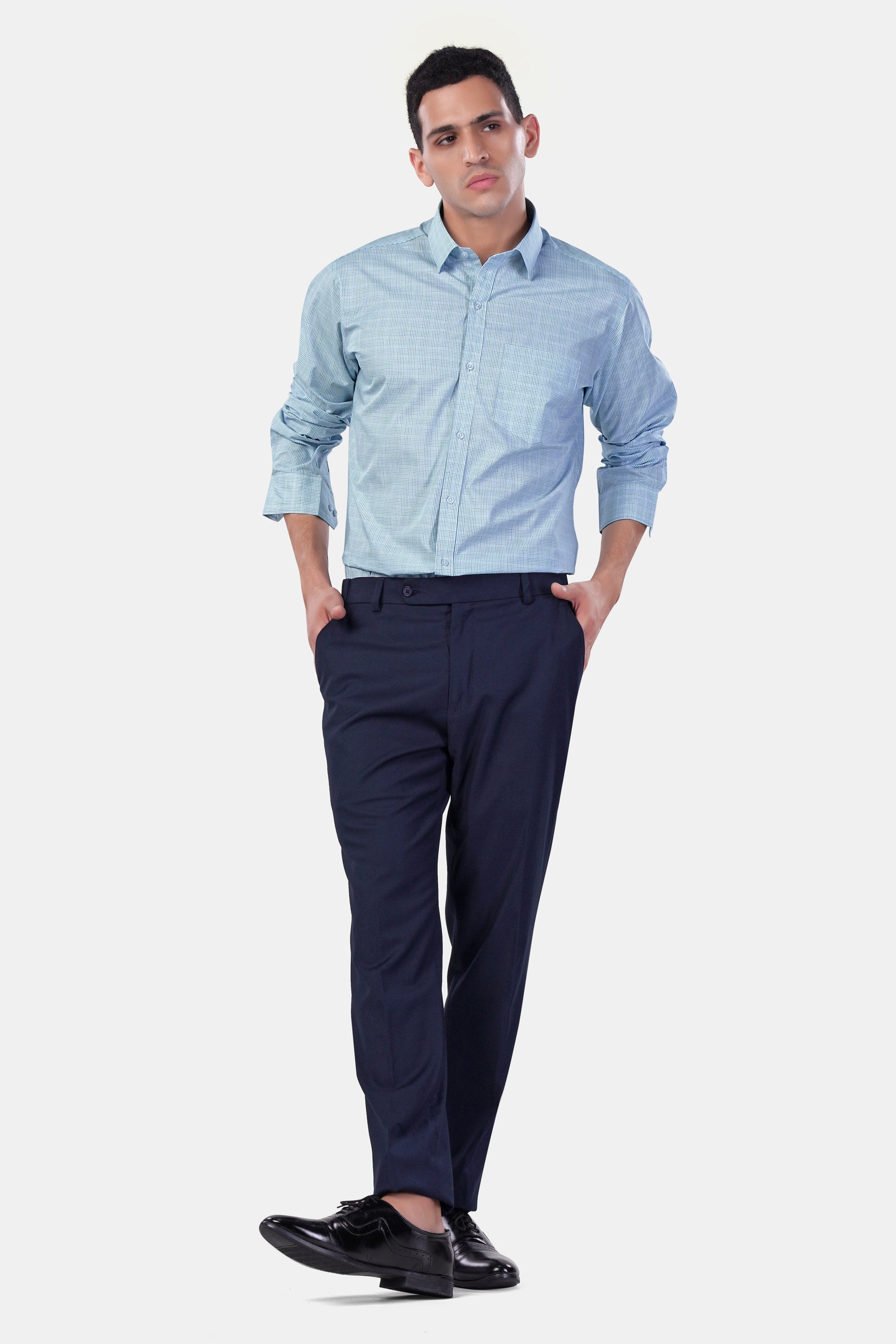 7swords-Spindle Blue and White Checkered Premium Cotton Shirt 7S-110-38, 7S-110-H-38, 7S-110-39, 7S-110-H-39, 7S-110-40, 7S-110-H-40, 7S-110-42, 7S-110-H-42, 7S-110-44, 7S-110-H-44, 7S-110-46, 7S-110-H-46, 7S-110-48, 7S-110-H-48, 7S-110-50, 7S-110-H-50, 7S-110-52, 7S-110-H-52