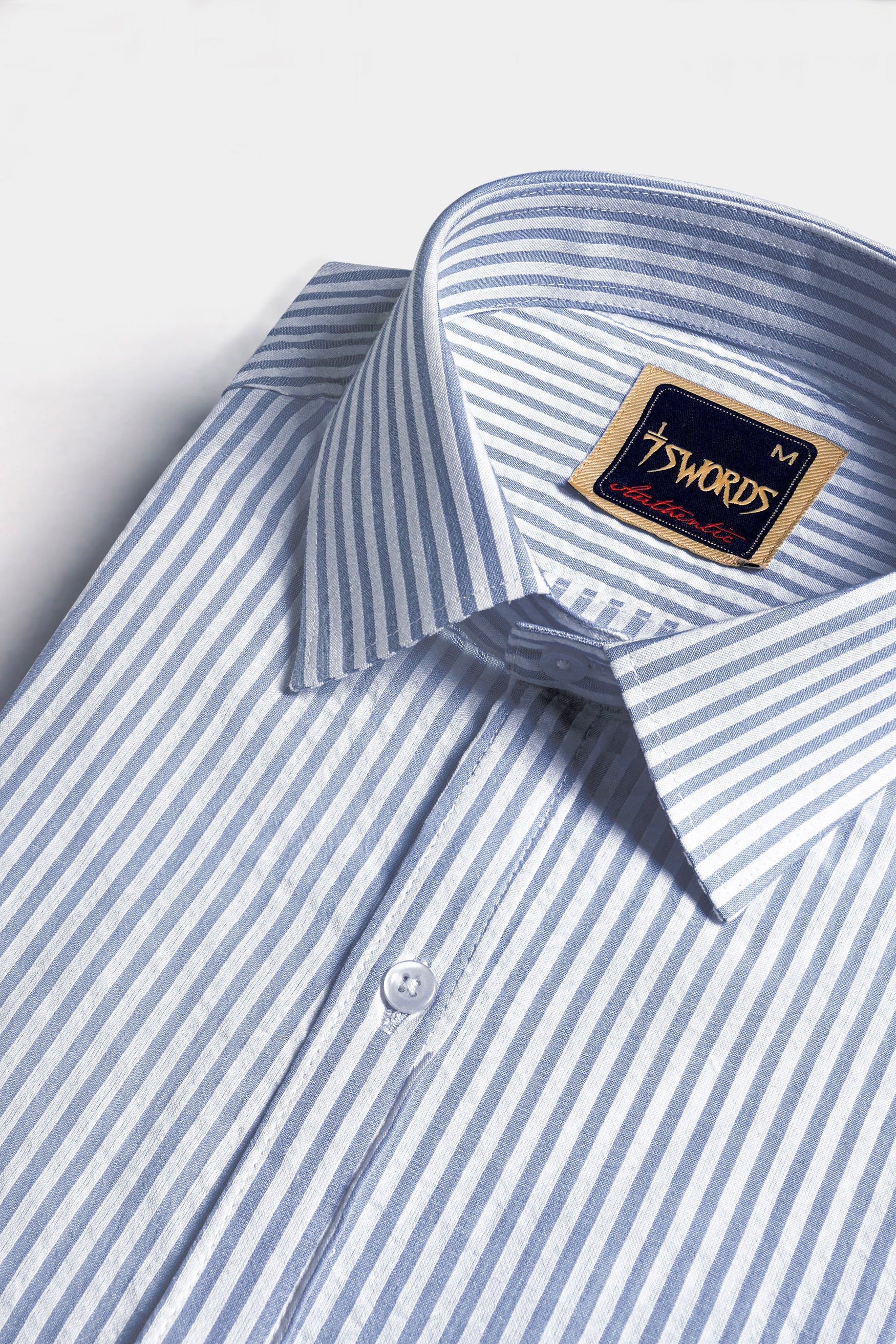 7swords-Perano Blue and White Striped Premium Cotton Shirt 7S-115-38, 7S-115-H-38, 7S-115-39, 7S-115-H-39, 7S-115-40, 7S-115-H-40, 7S-115-42, 7S-115-H-42, 7S-115-44, 7S-115-H-44, 7S-115-46, 7S-115-H-46, 7S-115-48, 7S-115-H-48, 7S-115-50, 7S-115-H-50, 7S-115-52, 7S-115-H-52