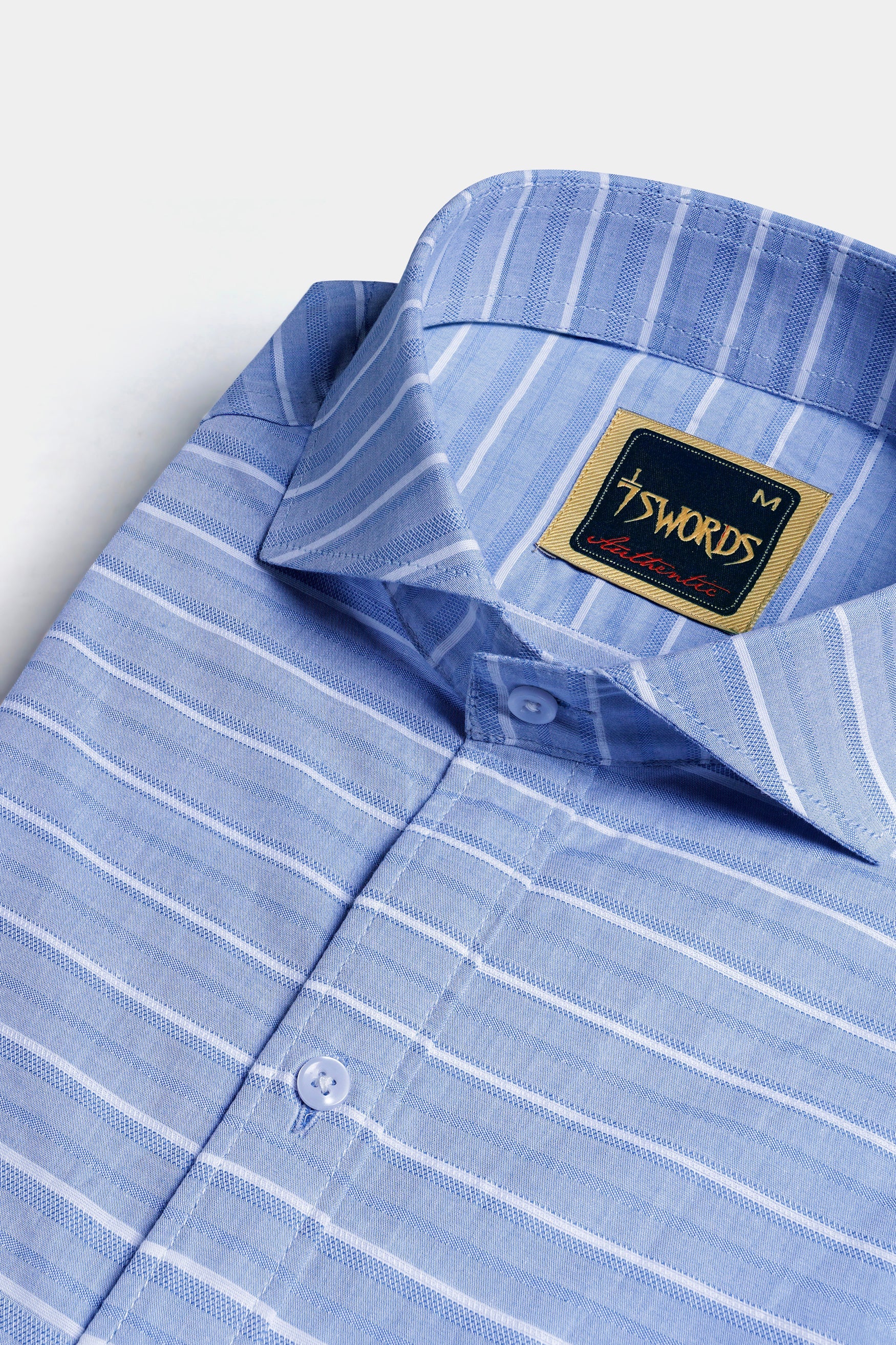 7swords-Polo Blue and White Striped Premium Cotton Shirt 7S-116-CA-38, 7S-116-CA-H-38, 7S-116-CA-39, 7S-116-CA-H-39, 7S-116-CA-40, 7S-116-CA-H-40, 7S-116-CA-42, 7S-116-CA-H-42, 7S-116-CA-44, 7S-116-CA-H-44, 7S-116-CA-46, 7S-116-CA-H-46, 7S-116-CA-48, 7S-116-CA-H-48, 7S-116-CA-50, 7S-116-CA-H-50, 7S-116-CA-52, 7S-116-CA-H-52
