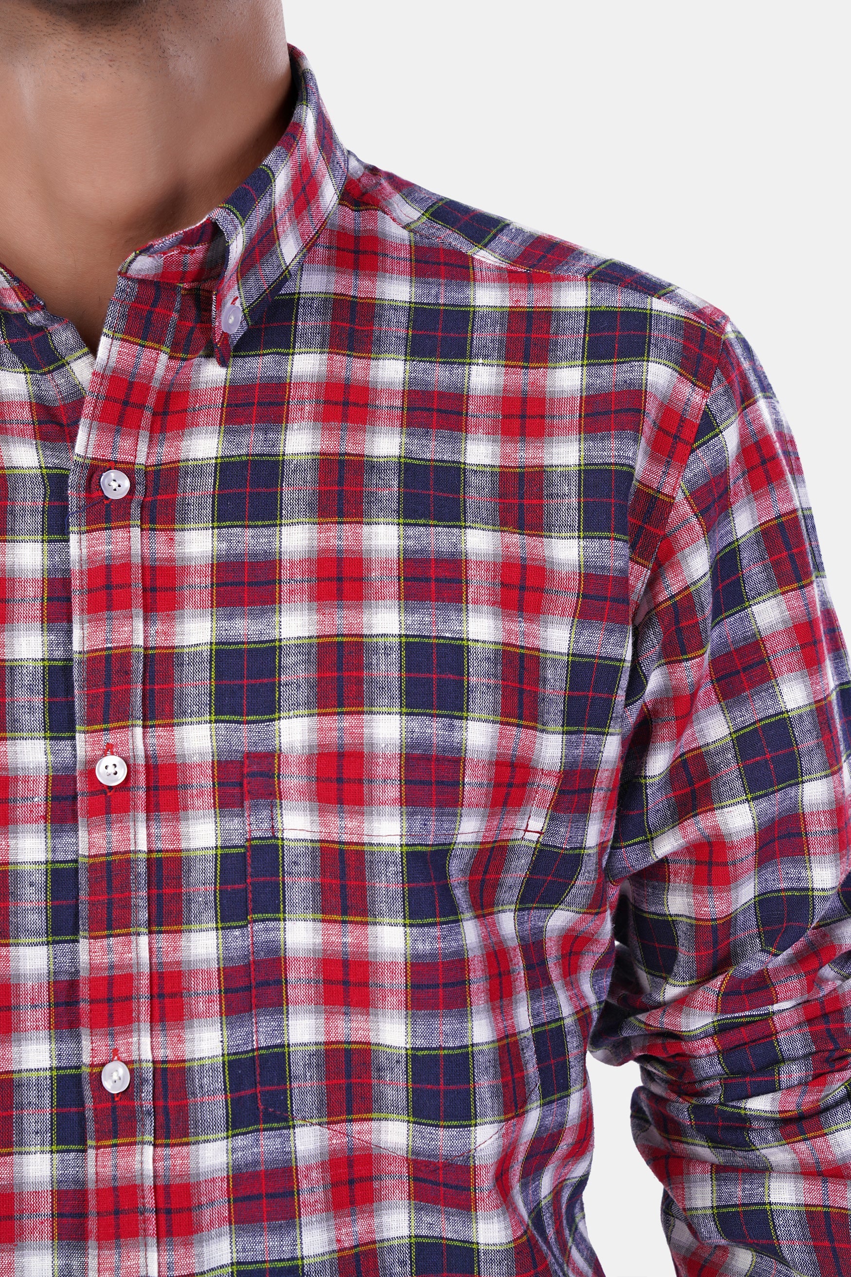 7swords-Midnight Blue with Firebrick Red and White Plaid Premium Cotton Shirt 7S-124-BD-38, 7S-124-BD-H-38, 7S-124-BD-39, 7S-124-BD-H-39, 7S-124-BD-40, 7S-124-BD-H-40, 7S-124-BD-42, 7S-124-BD-H-42, 7S-124-BD-44, 7S-124-BD-H-44, 7S-124-BD-46, 7S-124-BD-H-46, 7S-124-BD-48, 7S-124-BD-H-48, 7S-124-BD-50, 7S-124-BD-H-50, 7S-124-BD-52, 7S-124-BD-H-52