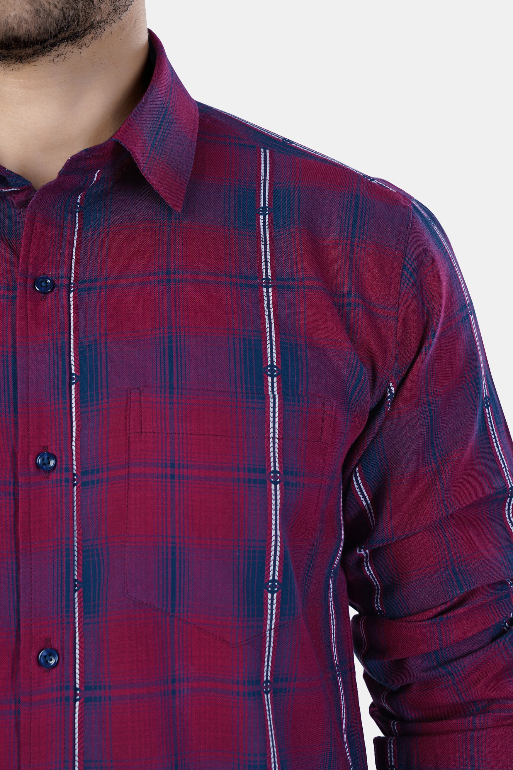 7swords-Pansy Maroon and Ebony Clay Blue Plaid Premium Cotton Shirt 7S-126-BLE-38, 7S-126-BLE-H-38, 7S-126-BLE-39, 7S-126-BLE-H-39, 7S-126-BLE-40, 7S-126-BLE-H-40, 7S-126-BLE-42, 7S-126-BLE-H-42, 7S-126-BLE-44, 7S-126-BLE-H-44, 7S-126-BLE-46, 7S-126-BLE-H-46, 7S-126-BLE-48, 7S-126-BLE-H-48, 7S-126-BLE-50, 7S-126-BLE-H-50, 7S-126-BLE-52, 7S-126-BLE-H-52