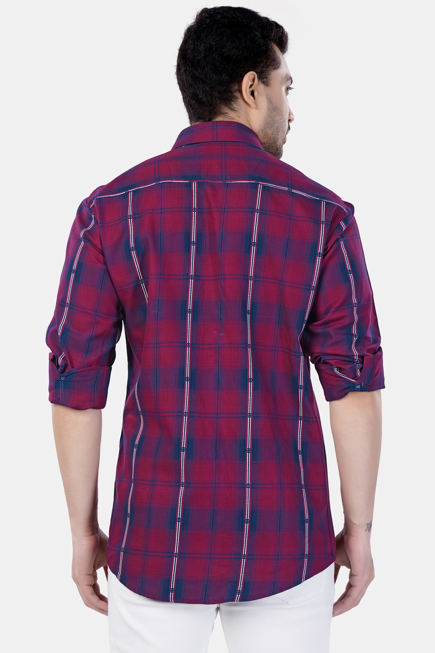 7swords-Pansy Maroon and Ebony Clay Blue Plaid Premium Cotton Shirt 7S-126-BLE-38, 7S-126-BLE-H-38, 7S-126-BLE-39, 7S-126-BLE-H-39, 7S-126-BLE-40, 7S-126-BLE-H-40, 7S-126-BLE-42, 7S-126-BLE-H-42, 7S-126-BLE-44, 7S-126-BLE-H-44, 7S-126-BLE-46, 7S-126-BLE-H-46, 7S-126-BLE-48, 7S-126-BLE-H-48, 7S-126-BLE-50, 7S-126-BLE-H-50, 7S-126-BLE-52, 7S-126-BLE-H-52