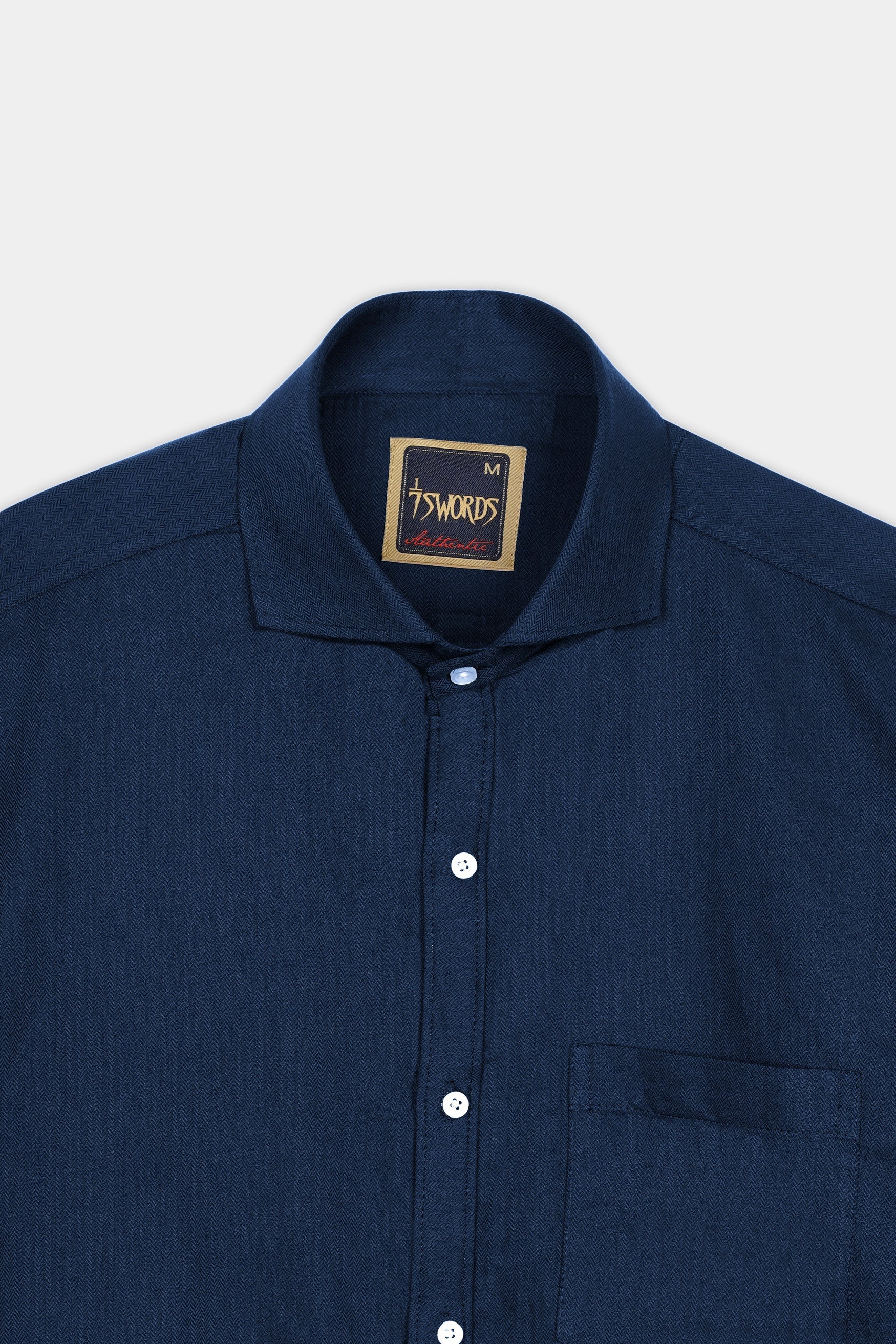 7swords-Gable Blue Herringbone Pattern Premium Cotton Shirt 7S-129-CA-38, 7S-129-CA-H-38, 7S-129-CA-39, 7S-129-CA-H-39, 7S-129-CA-40, 7S-129-CA-H-40, 7S-129-CA-42, 7S-129-CA-H-42, 7S-129-CA-44, 7S-129-CA-H-44, 7S-129-CA-46, 7S-129-CA-H-46, 7S-129-CA-48, 7S-129-CA-H-48, 7S-129-CA-50, 7S-129-CA-H-50, 7S-129-CA-52, 7S-129-CA-H-52