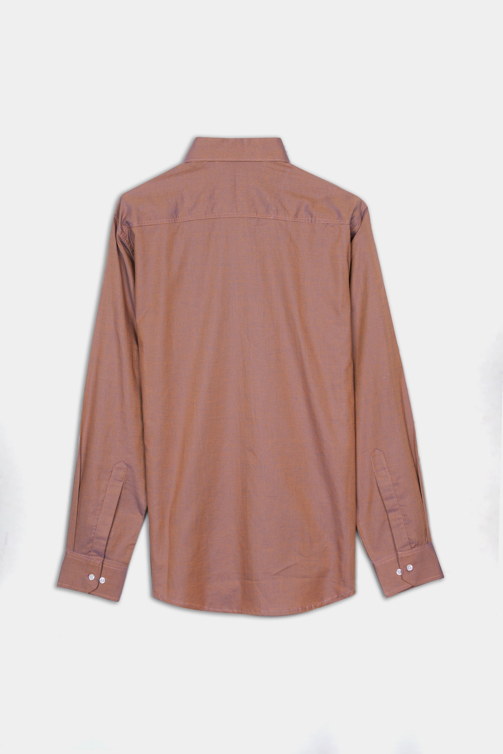 7swords-Sepia Brown textured Premium Cotton Shirt 7S-170-CA-38, 7S-170-CA-39, 7S-170-CA-40, 7S-170-CA-42