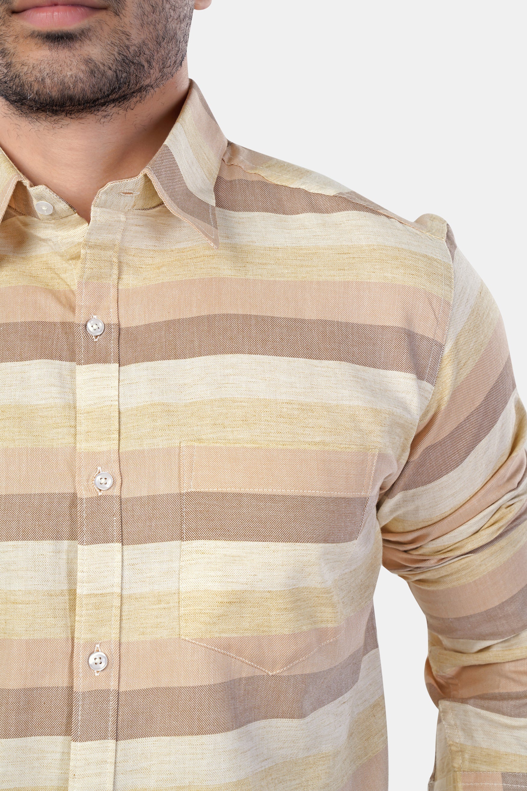 7swords-Rodeo Brown and Sorrel Brown Multicolour Premium Cotton Shirt 7S-174-38, 7S-174-39, 7S-174-40, 7S-174-42