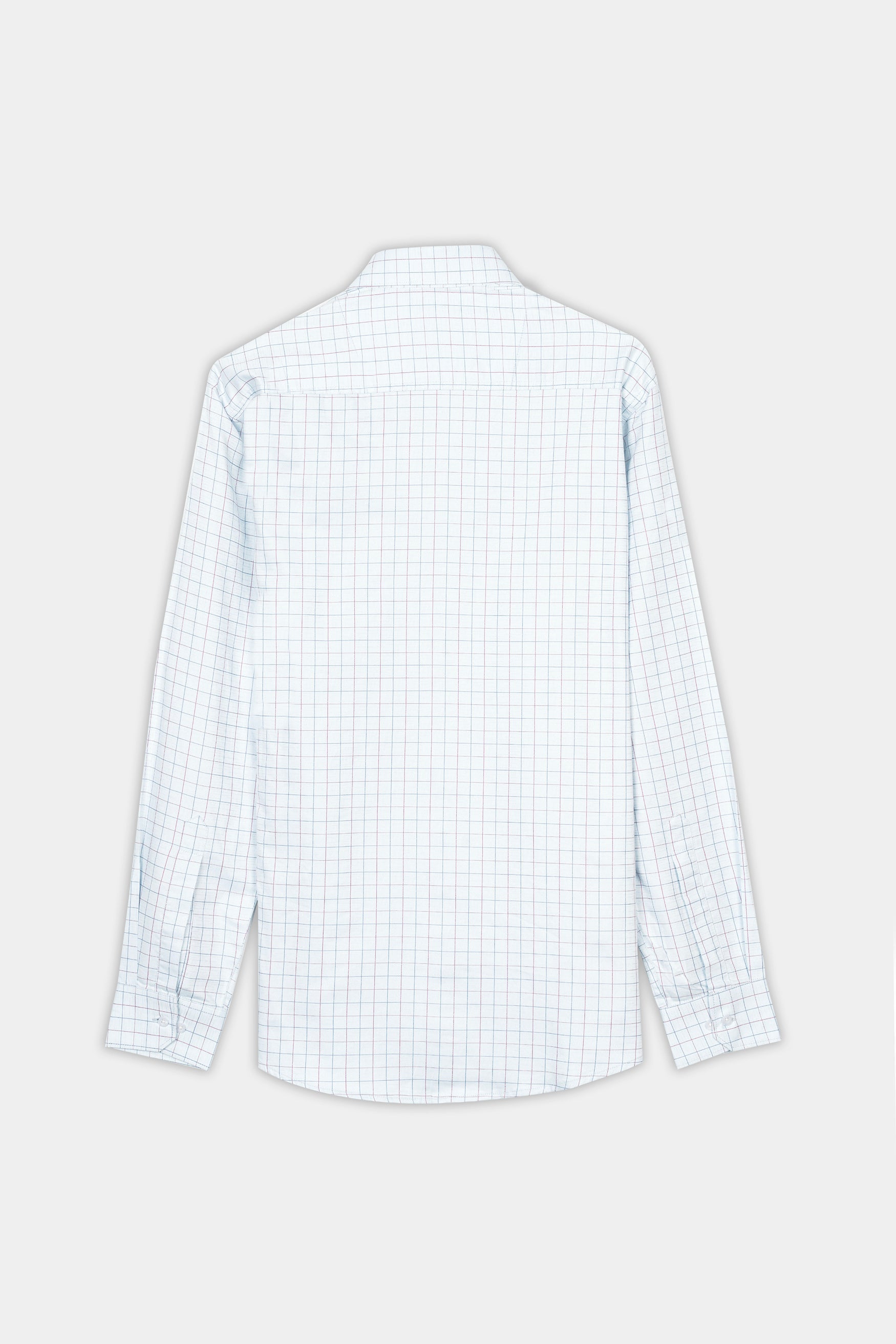 7swords-Bright White Multicolour Checkered Premium Cotton Shirt 7S-176-CA-38, 7S-176-CA-39, 7S-176-CA-40, 7S-176-CA-42
