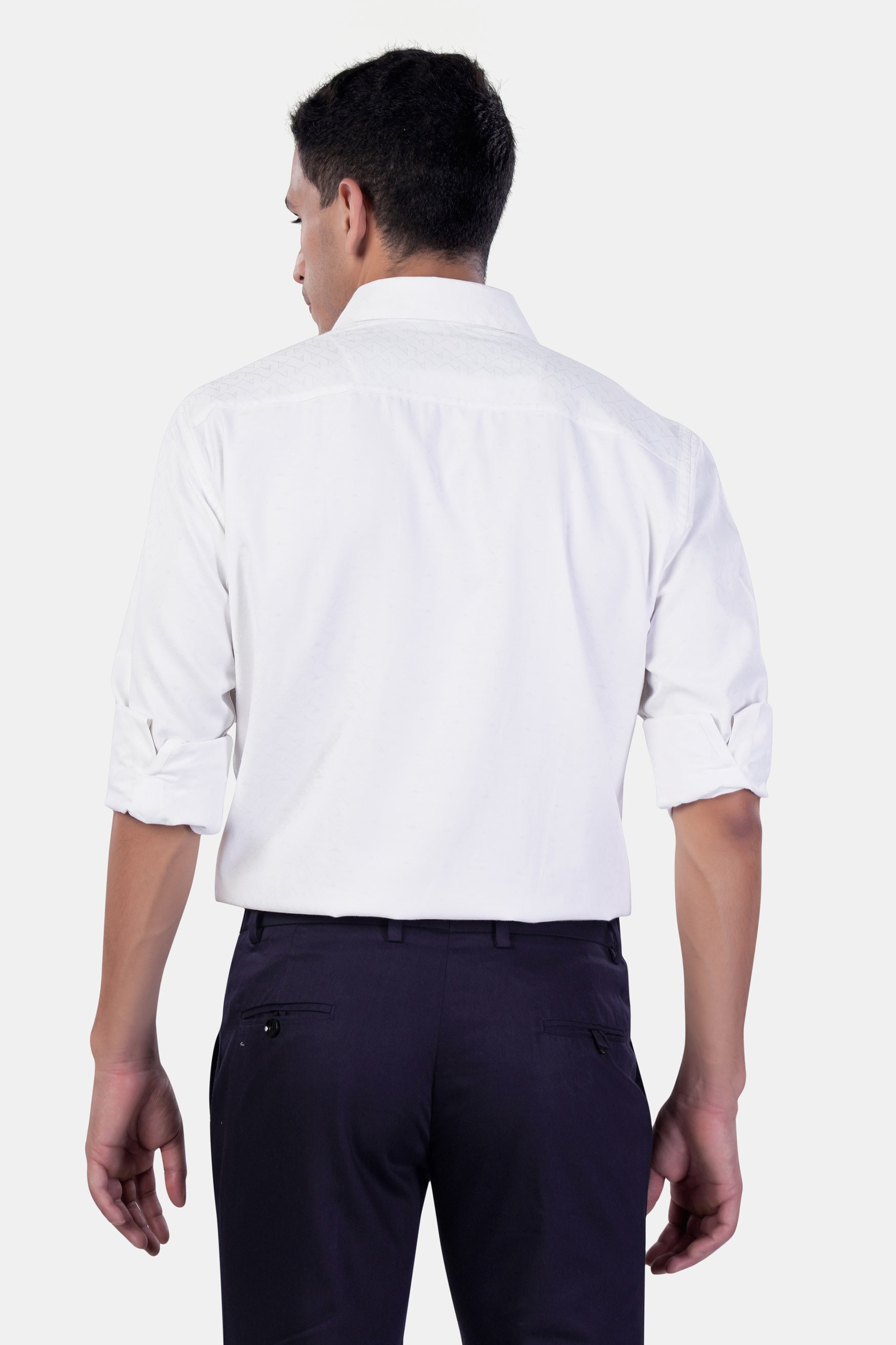 7swords-Bright White Premium Cotton Shirt 7S-186-CA-38, 7S-186-CA-39, 7S-186-CA-40, 7S-186-CA-42