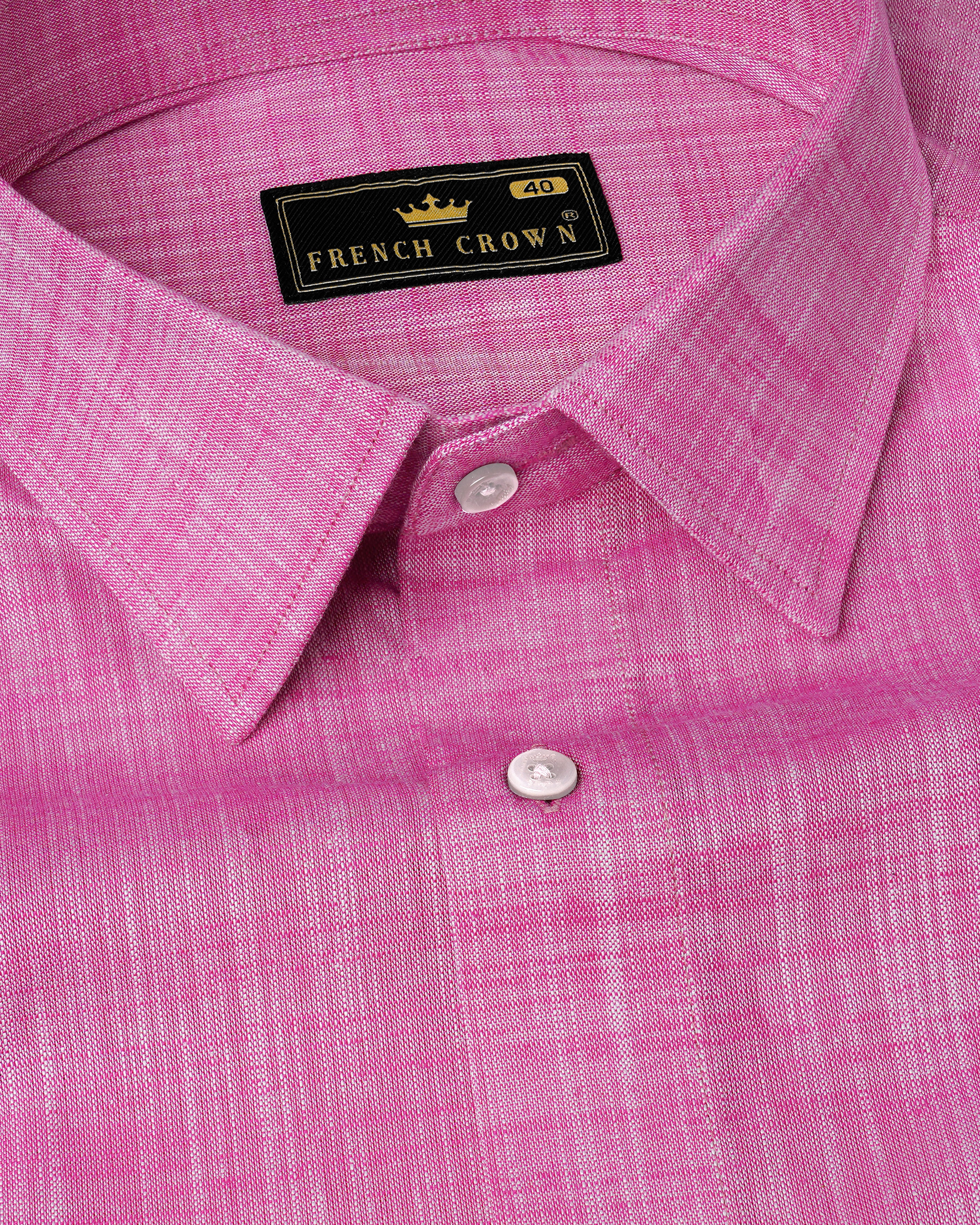 Mulberry Pink Luxurious Linen Shirt