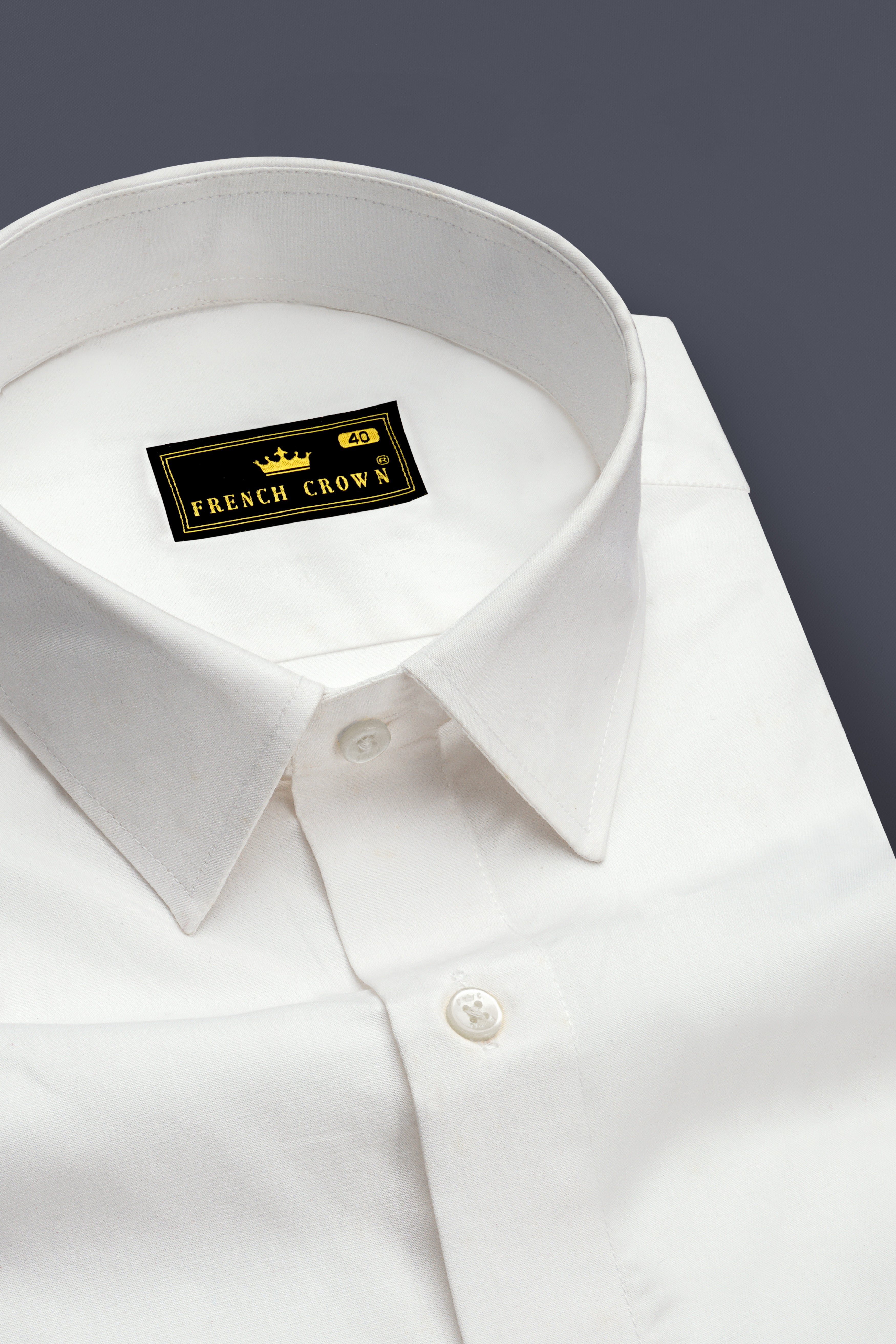 Bright White and Spindle Blue Half Coloured Sleeves Premium Cotton Designer Shirt