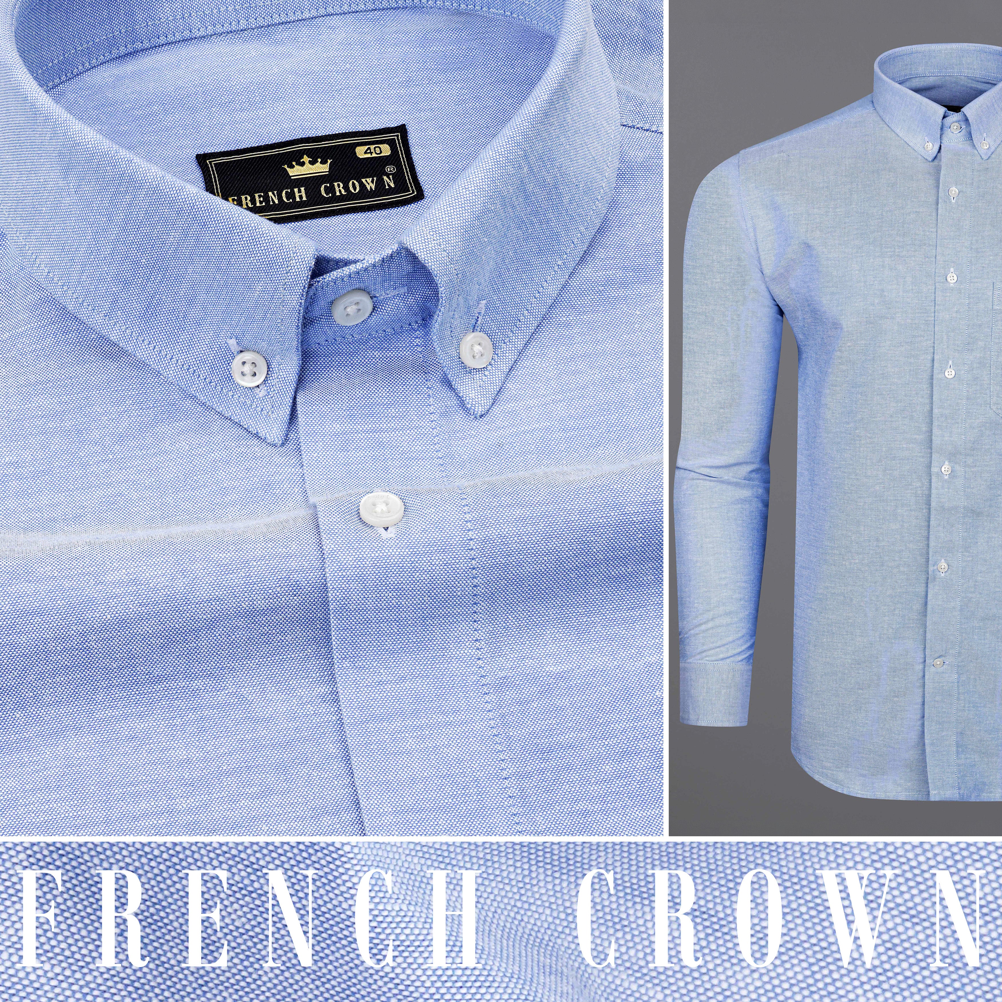 Casper Blue Royal Oxford Shirt