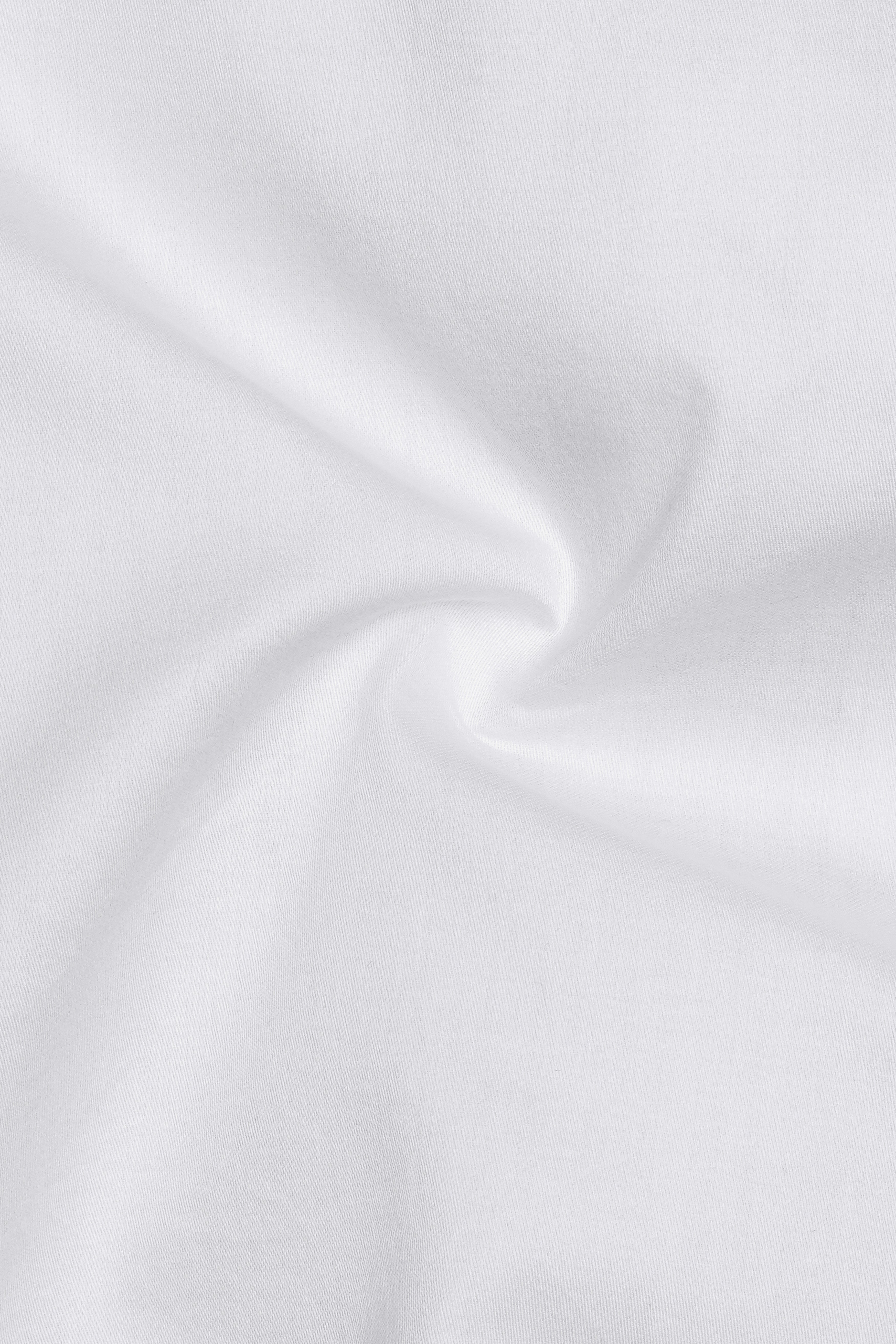 Bright White with Frame Printed Patch Pocket Super Soft Premium Cotton Designer Shirt