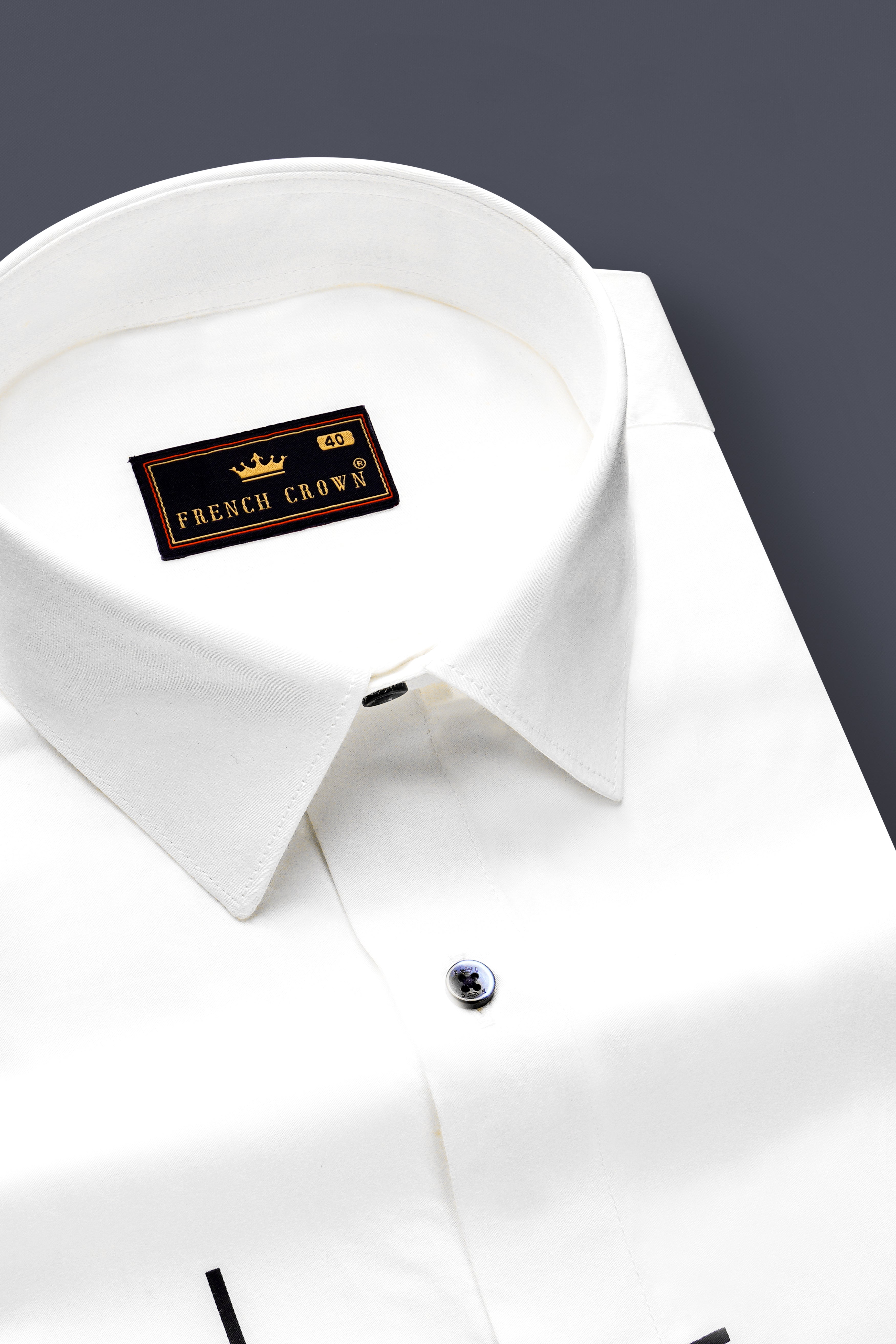 Bright White Japanese Printed Super Soft Premium Cotton Shirt