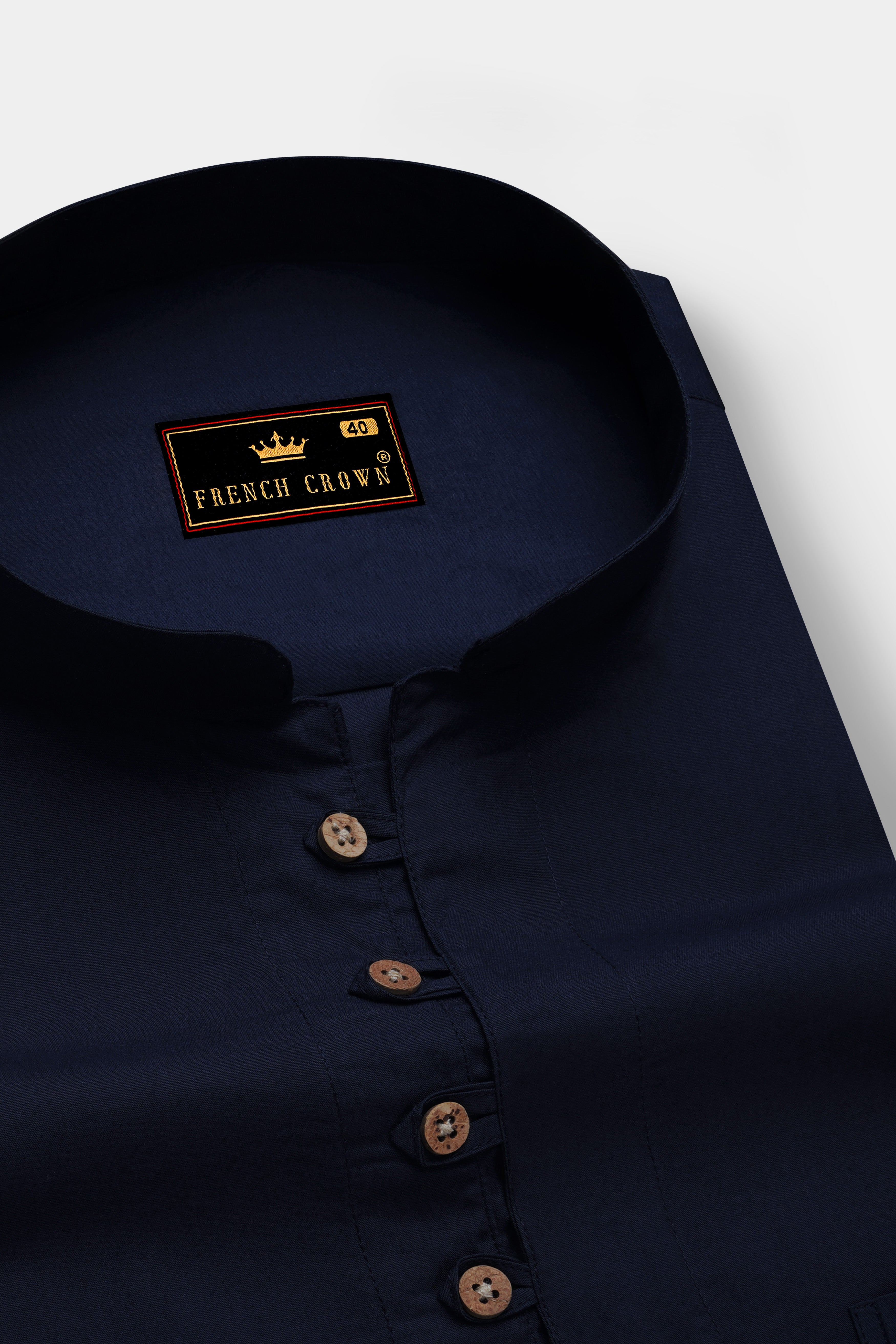 Mirage Blue Premium Cotton Kurta Shirt