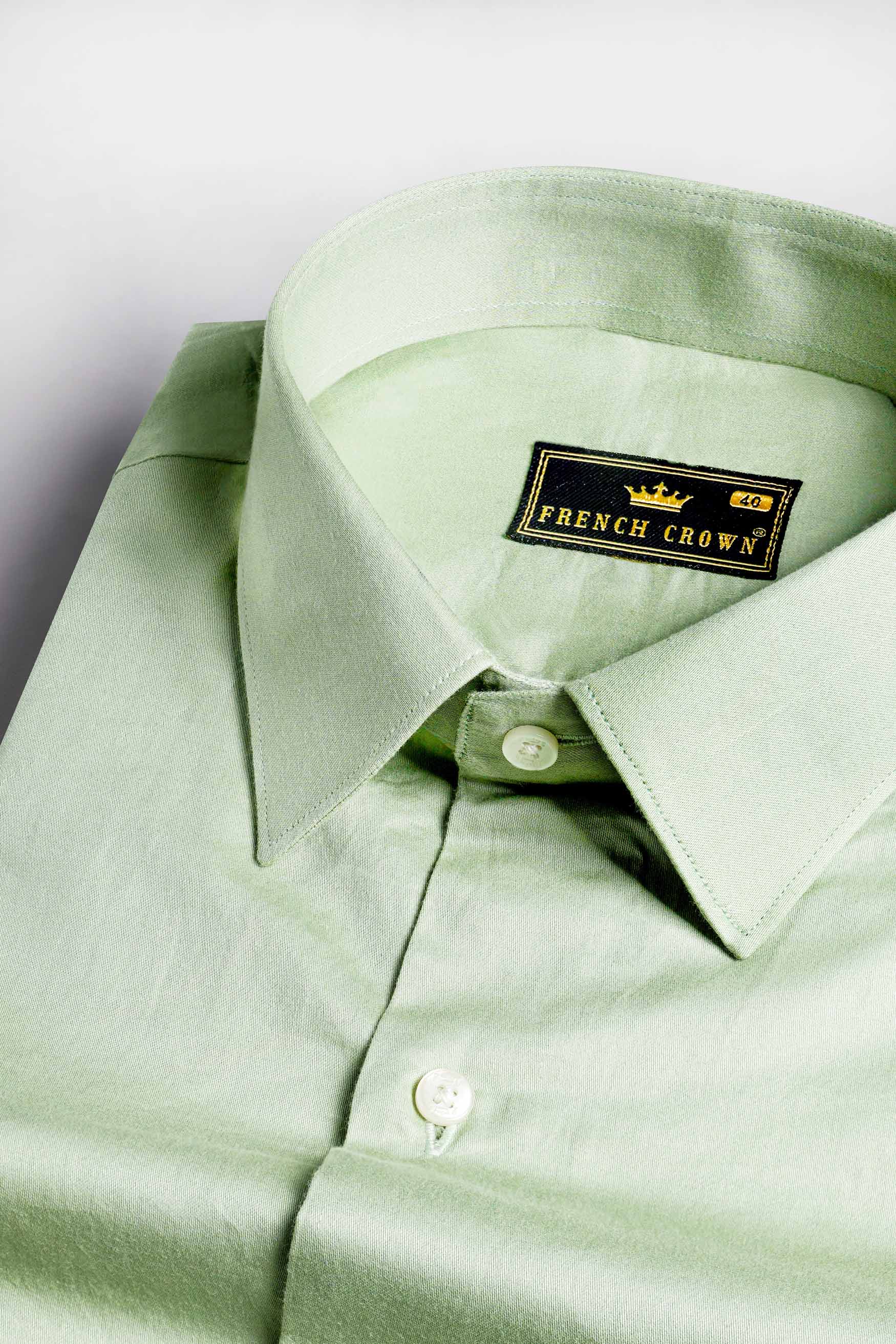 Coriander Green Envelope Hand Painted Subtle Sheen Super Soft Premium Cotton Designer Shirt 8665-ART-38, 8665-ART-H-38, 8665-ART-39, 8665-ART-H-39, 8665-ART-40, 8665-ART-H-40, 8665-ART-42, 8665-ART-H-42, 8665-ART-44, 8665-ART-H-44, 8665-ART-46, 8665-ART-H-46, 8665-ART-48, 8665-ART-H-48, 8665-ART-50, 8665-ART-H-50, 8665-ART-52, 8665-ART-H-52