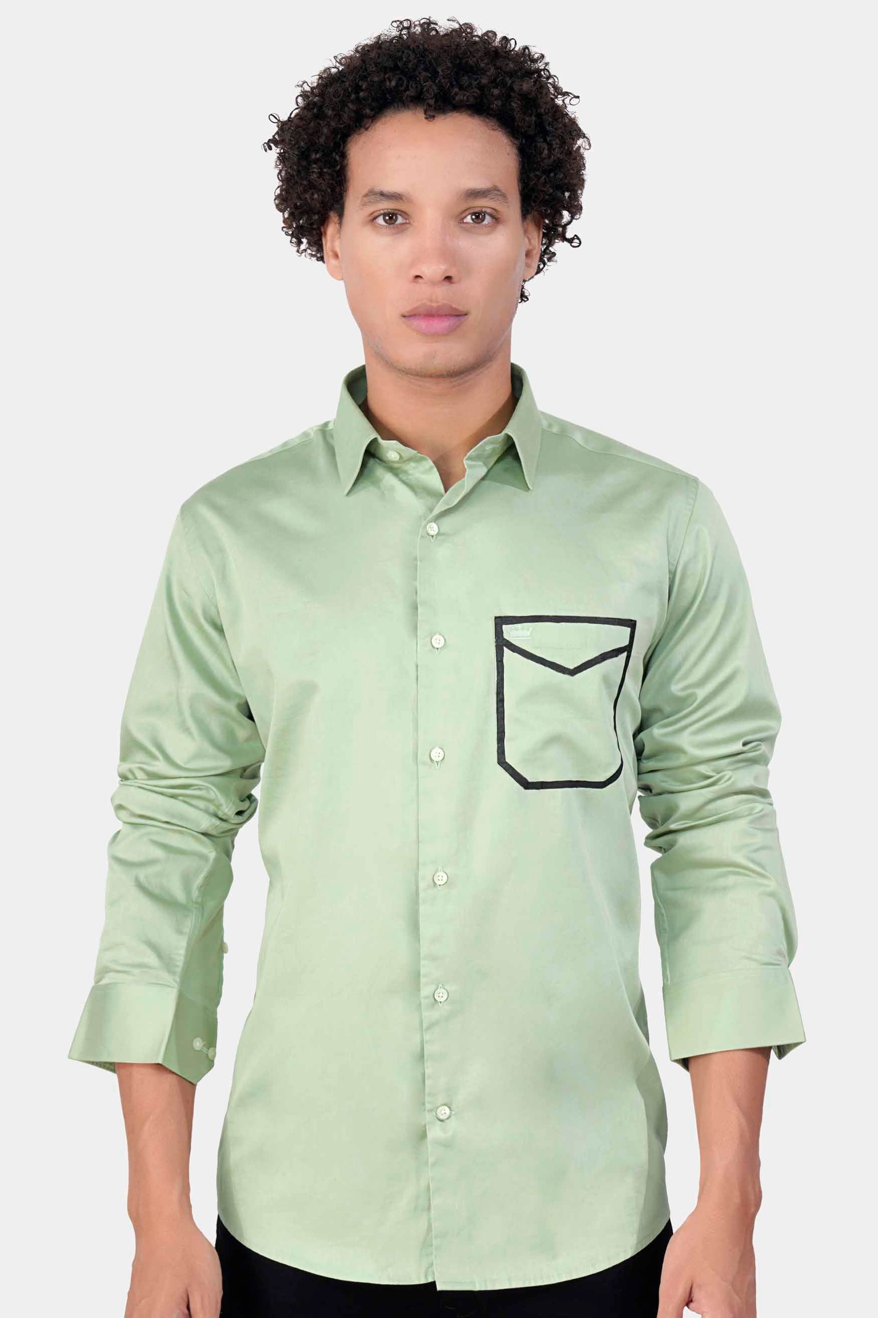 Coriander Green Envelope Hand Painted Subtle Sheen Super Soft Premium Cotton Designer Shirt 8665-ART-38, 8665-ART-H-38, 8665-ART-39, 8665-ART-H-39, 8665-ART-40, 8665-ART-H-40, 8665-ART-42, 8665-ART-H-42, 8665-ART-44, 8665-ART-H-44, 8665-ART-46, 8665-ART-H-46, 8665-ART-48, 8665-ART-H-48, 8665-ART-50, 8665-ART-H-50, 8665-ART-52, 8665-ART-H-52
