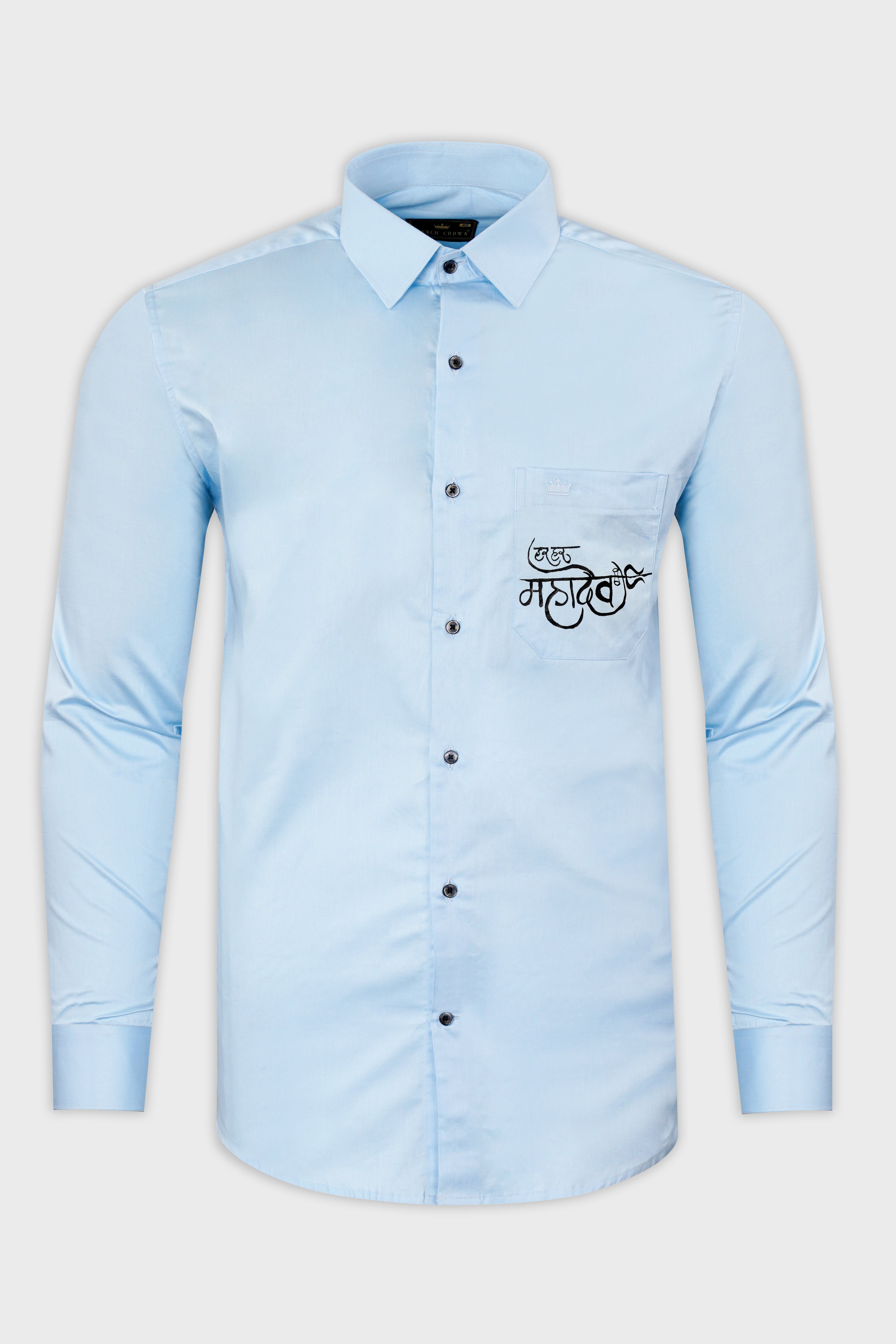 Tropical Blue Har Har Mahadev Hand Painted Super Soft Premium Cotton Designer Shirt 8669-BLK-ART02-38, 8669-BLK-ART02-H-38, 8669-BLK-ART02-39, 8669-BLK-ART02-H-39, 8669-BLK-ART02-40, 8669-BLK-ART02-H-40, 8669-BLK-ART02-42, 8669-BLK-ART02-H-42, 8669-BLK-ART02-44, 8669-BLK-ART02-H-44, 8669-BLK-ART02-46, 8669-BLK-ART02-H-46, 8669-BLK-ART02-48, 8669-BLK-ART02-H-48, 8669-BLK-ART02-50, 8669-BLK-ART02-H-50, 8669-BLK-ART02-52, 8669-BLK-ART02-H-52