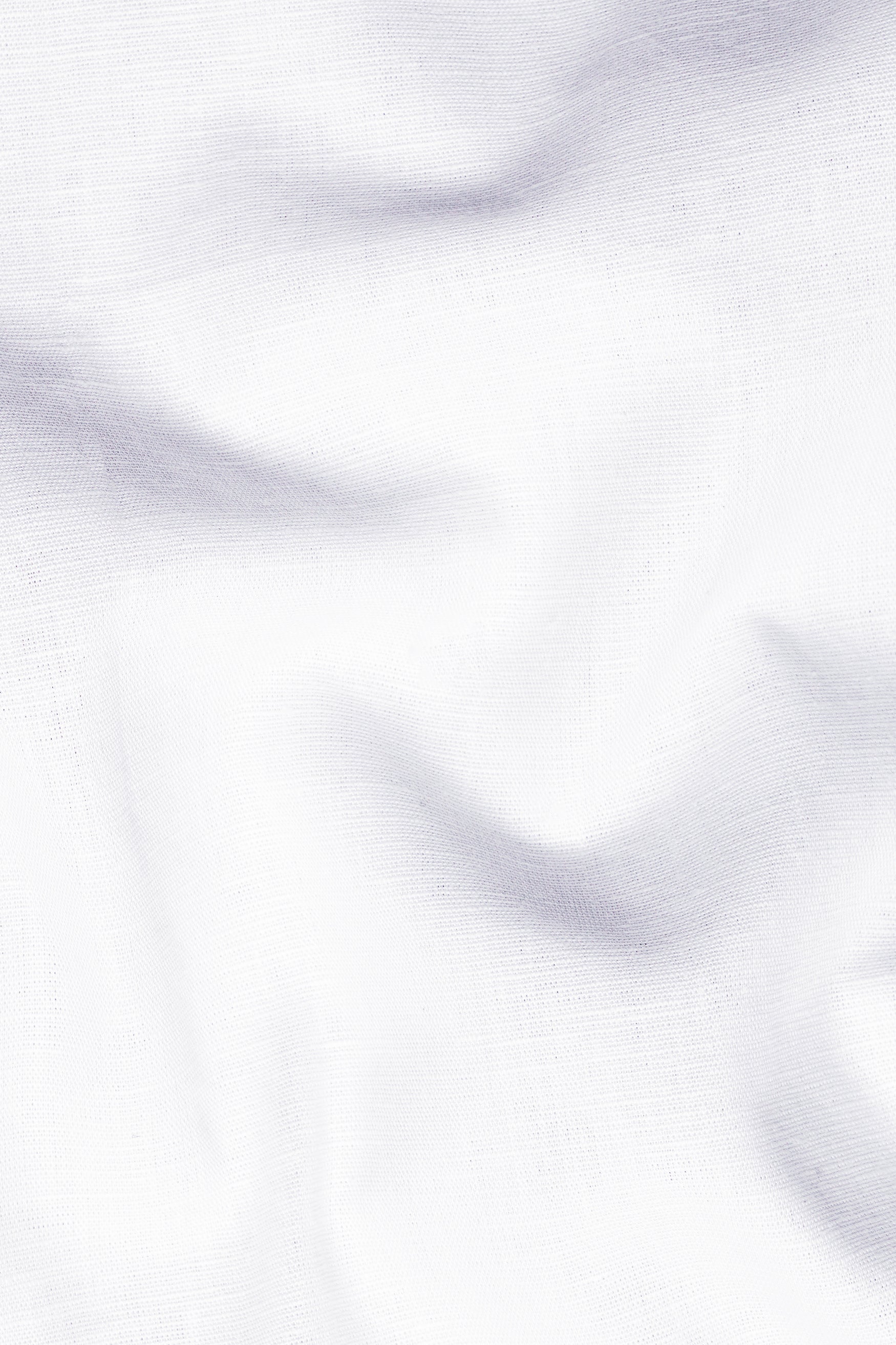 Bright White Detailed Luxurious Italian Linen Shirt