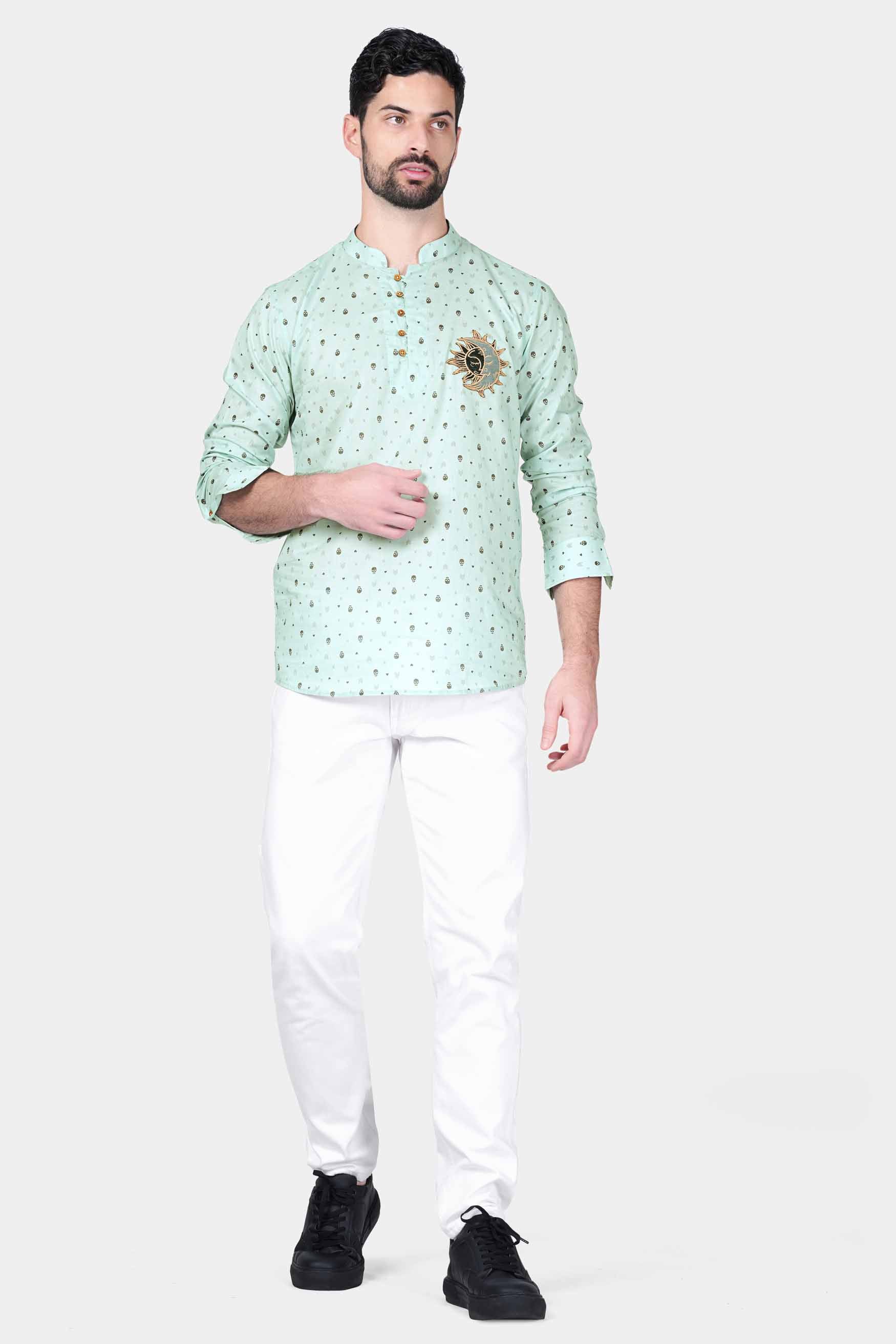 Sea Mist Blue and Pablo Brown Sun-Moon Patchwork Premium Cotton Designer Kurta Shirt 8756-KS-E295-38, 8756-KS-E295-H-38, 8756-KS-E295-39, 8756-KS-E295-H-39, 8756-KS-E295-40, 8756-KS-E295-H-40, 8756-KS-E295-42, 8756-KS-E295-H-42, 8756-KS-E295-44, 8756-KS-E295-H-44, 8756-KS-E295-46, 8756-KS-E295-H-46, 8756-KS-E295-48, 8756-KS-E295-H-48, 8756-KS-E295-50, 8756-KS-E295-H-50, 8756-KS-E295-52, 8756-KS-E295-H-52