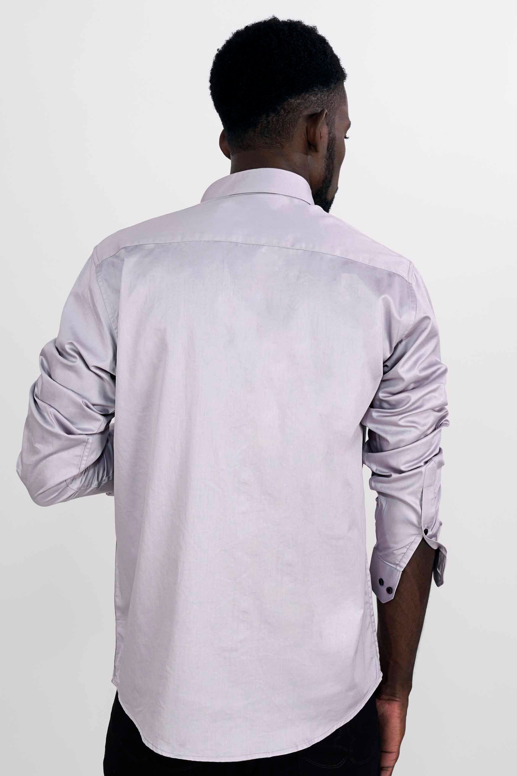 Pale Slate Gray with Black Hand Painted Super Soft Premium Cotton Designer Shirt 8819-BLK-ART-38, 8819-BLK-ART-H-38, 8819-BLK-ART-39, 8819-BLK-ART-H-39, 8819-BLK-ART-40, 8819-BLK-ART-H-40, 8819-BLK-ART-42, 8819-BLK-ART-H-42, 8819-BLK-ART-44, 8819-BLK-ART-H-44, 8819-BLK-ART-46, 8819-BLK-ART-H-46, 8819-BLK-ART-48, 8819-BLK-ART-H-48, 8819-BLK-ART-50, 8819-BLK-ART-H-50, 8819-BLK-ART-52, 8819-BLK-ART-H-52