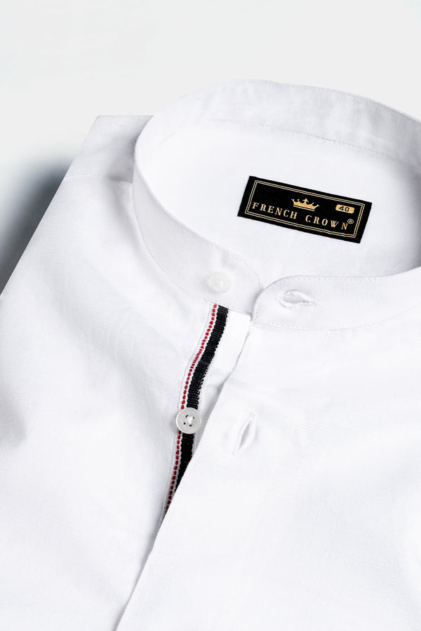 Snow White Luxurious Linen Shirt