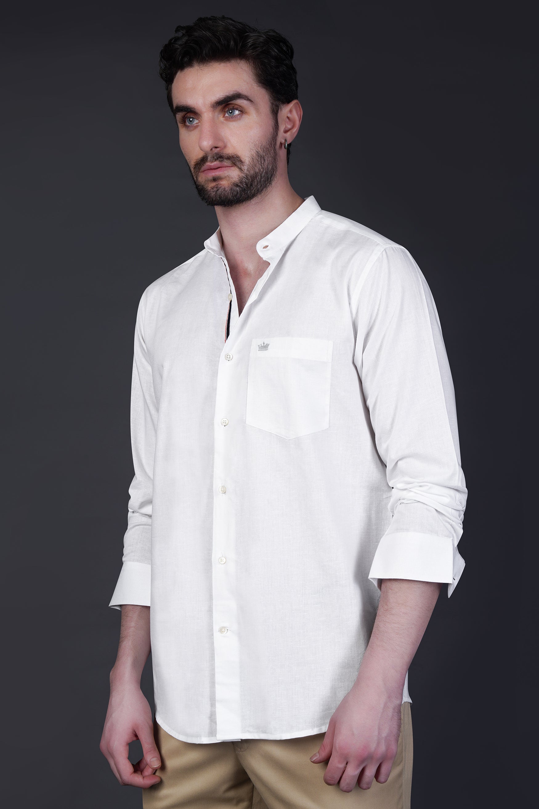 Snow White Luxurious Linen Shirt