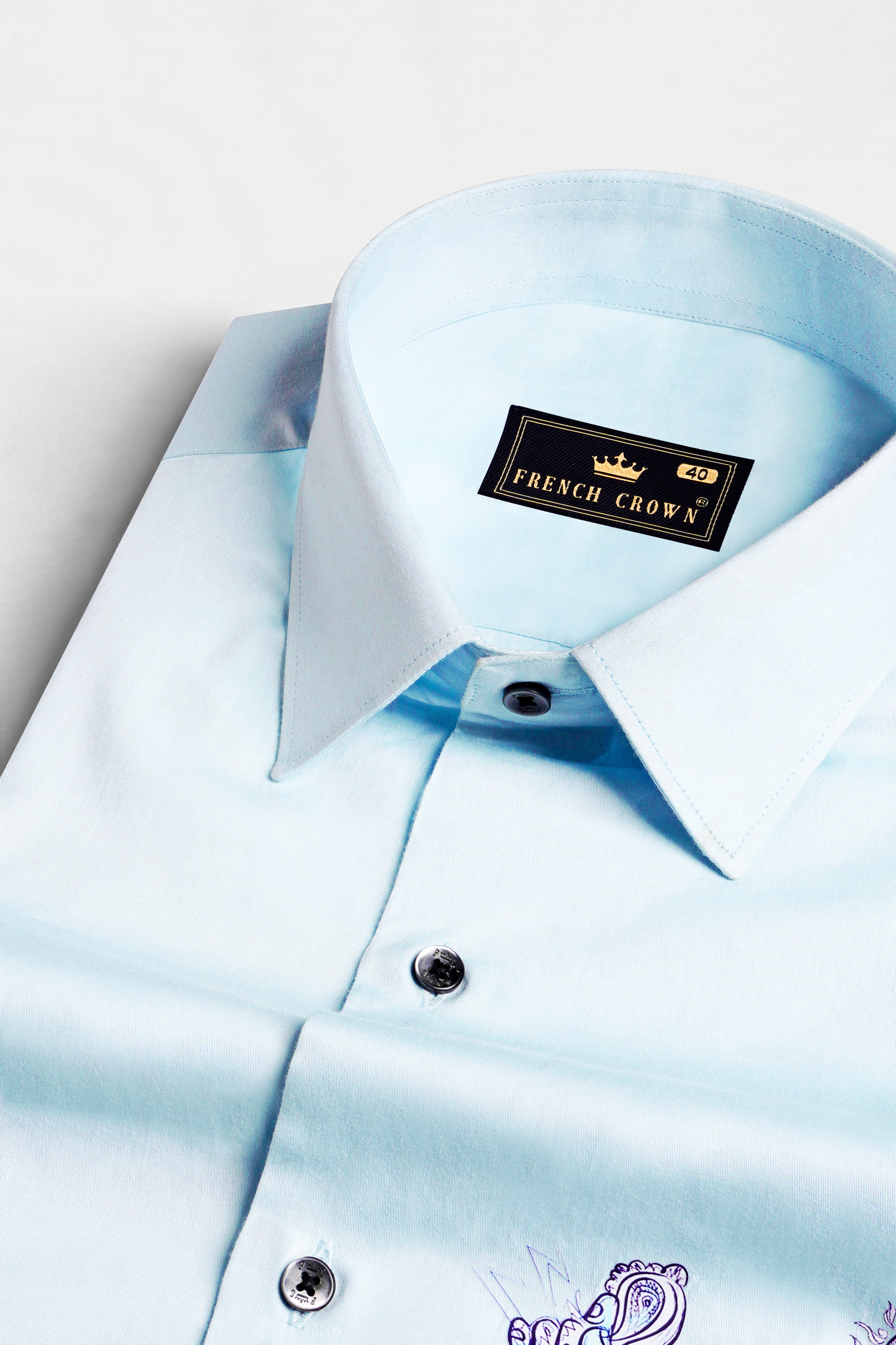 Blizzard Blue Lord Ganesha Printed Subtle Sheen Super Soft Premium Cotton Designer Shirt 8883-BLK-RPRT079-38, 8883-BLK-RPRT079-H-38, 8883-BLK-RPRT079-39, 8883-BLK-RPRT079-H-39, 8883-BLK-RPRT079-40, 8883-BLK-RPRT079-H-40, 8883-BLK-RPRT079-42, 8883-BLK-RPRT079-H-42, 8883-BLK-RPRT079-44, 8883-BLK-RPRT079-H-44, 8883-BLK-RPRT079-46, 8883-BLK-RPRT079-H-46, 8883-BLK-RPRT079-48, 8883-BLK-RPRT079-H-48, 8883-BLK-RPRT079-50, 8883-BLK-RPRT079-H-50, 8883-BLK-RPRT079-52, 8883-BLK-RPRT079-H-52