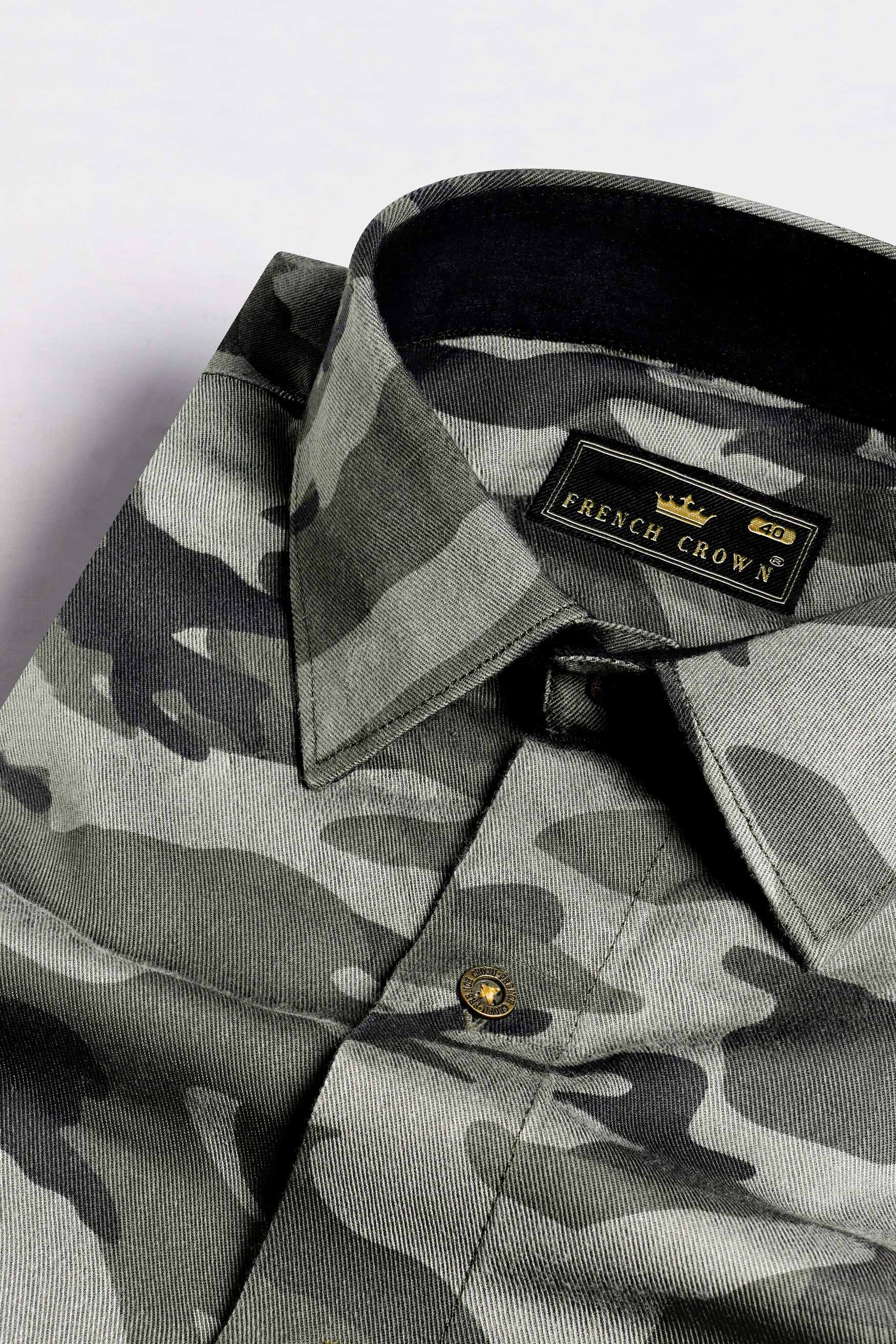 Oyster Green and Fuscous Green Camouflage with Funky Printed Premium Tencel Designer Shirt 8904-MB-RPRT120-38, 8904-MB-RPRT120-H-38, 8904-MB-RPRT120-39, 8904-MB-RPRT120-H-39, 8904-MB-RPRT120-40, 8904-MB-RPRT120-H-40, 8904-MB-RPRT120-42, 8904-MB-RPRT120-H-42, 8904-MB-RPRT120-44, 8904-MB-RPRT120-H-44, 8904-MB-RPRT120-46, 8904-MB-RPRT120-H-46, 8904-MB-RPRT120-48, 8904-MB-RPRT120-H-48, 8904-MB-RPRT120-50, 8904-MB-RPRT120-H-50, 8904-MB-RPRT120-52, 8904-MB-RPRT120-H-52