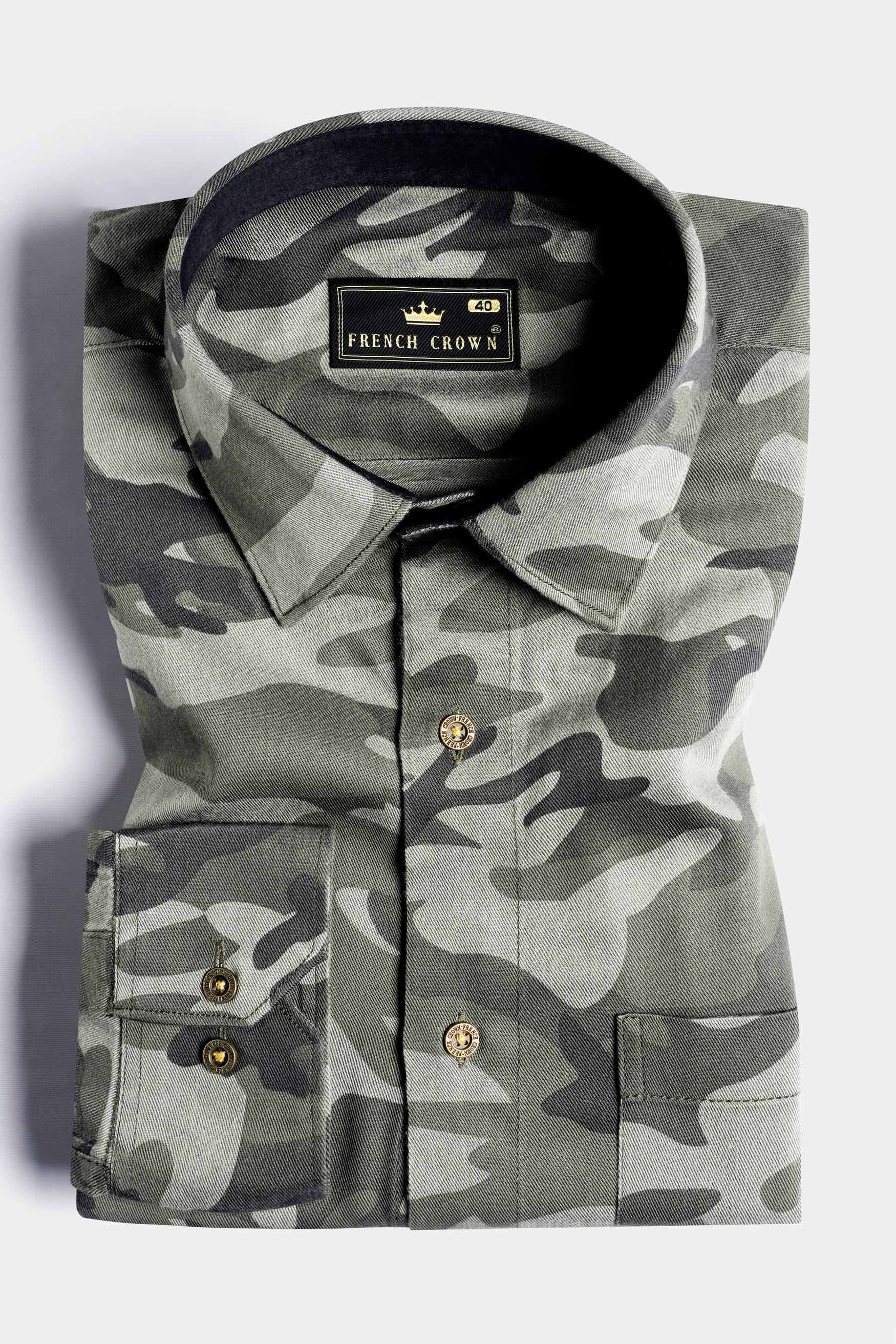 Oyster Green and Fuscous Green Camouflage with Funky Printed Premium Tencel Designer Shirt 8904-MB-RPRT120-38, 8904-MB-RPRT120-H-38, 8904-MB-RPRT120-39, 8904-MB-RPRT120-H-39, 8904-MB-RPRT120-40, 8904-MB-RPRT120-H-40, 8904-MB-RPRT120-42, 8904-MB-RPRT120-H-42, 8904-MB-RPRT120-44, 8904-MB-RPRT120-H-44, 8904-MB-RPRT120-46, 8904-MB-RPRT120-H-46, 8904-MB-RPRT120-48, 8904-MB-RPRT120-H-48, 8904-MB-RPRT120-50, 8904-MB-RPRT120-H-50, 8904-MB-RPRT120-52, 8904-MB-RPRT120-H-52