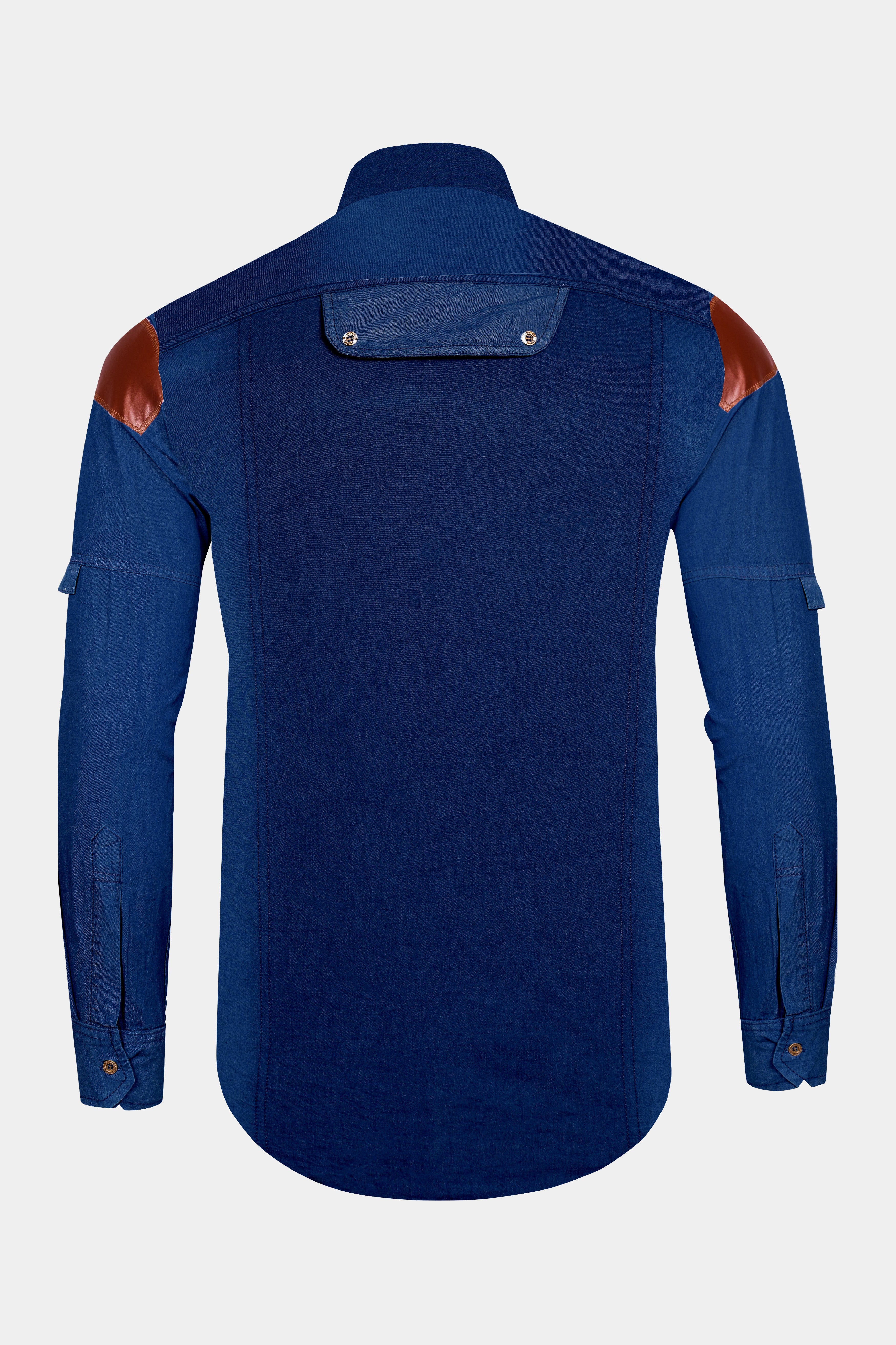 Rhino Blue Lightweight Denim Designer Shirt