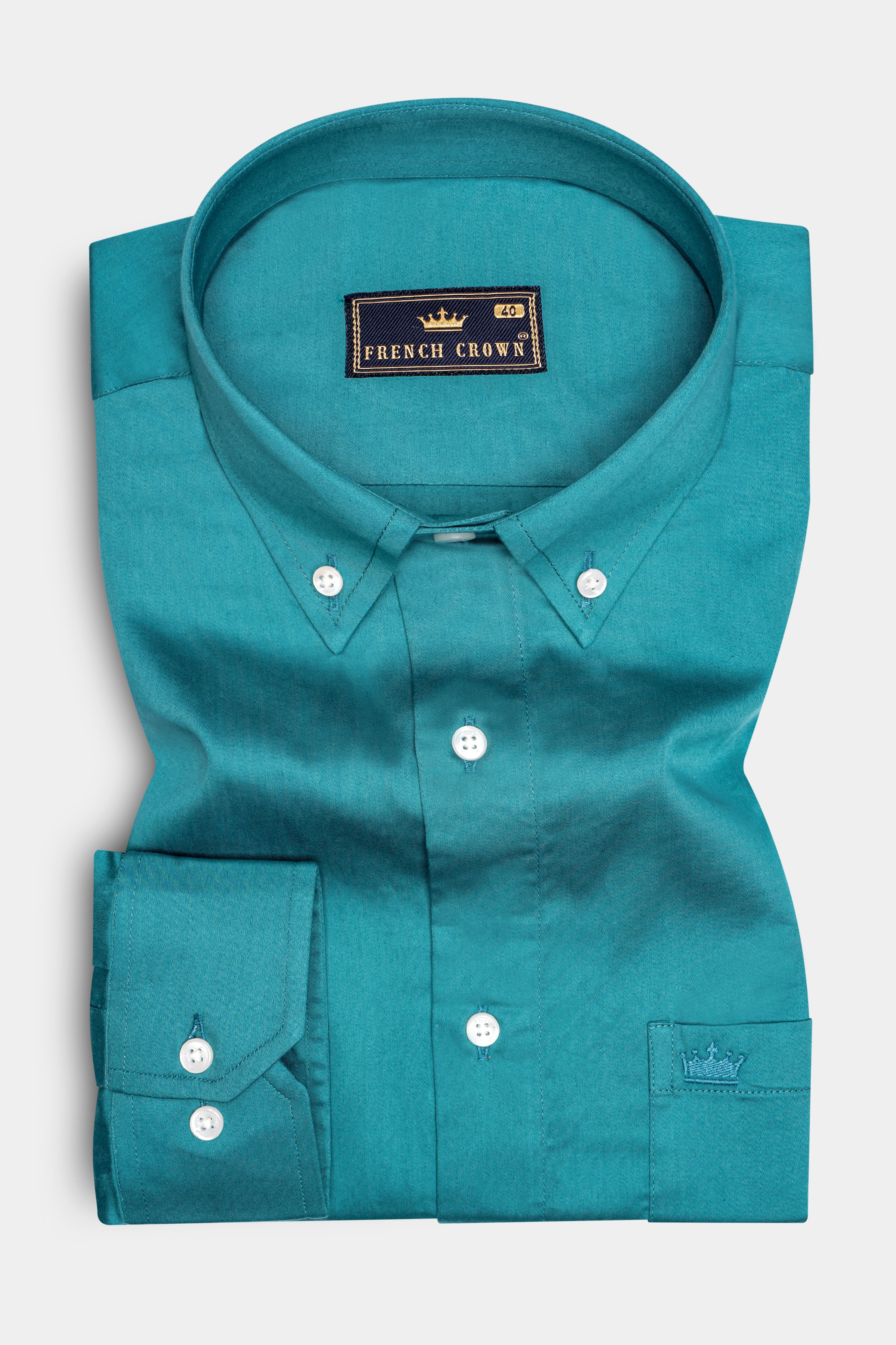 Smalt Green Super Soft Premium Cotton Shirt