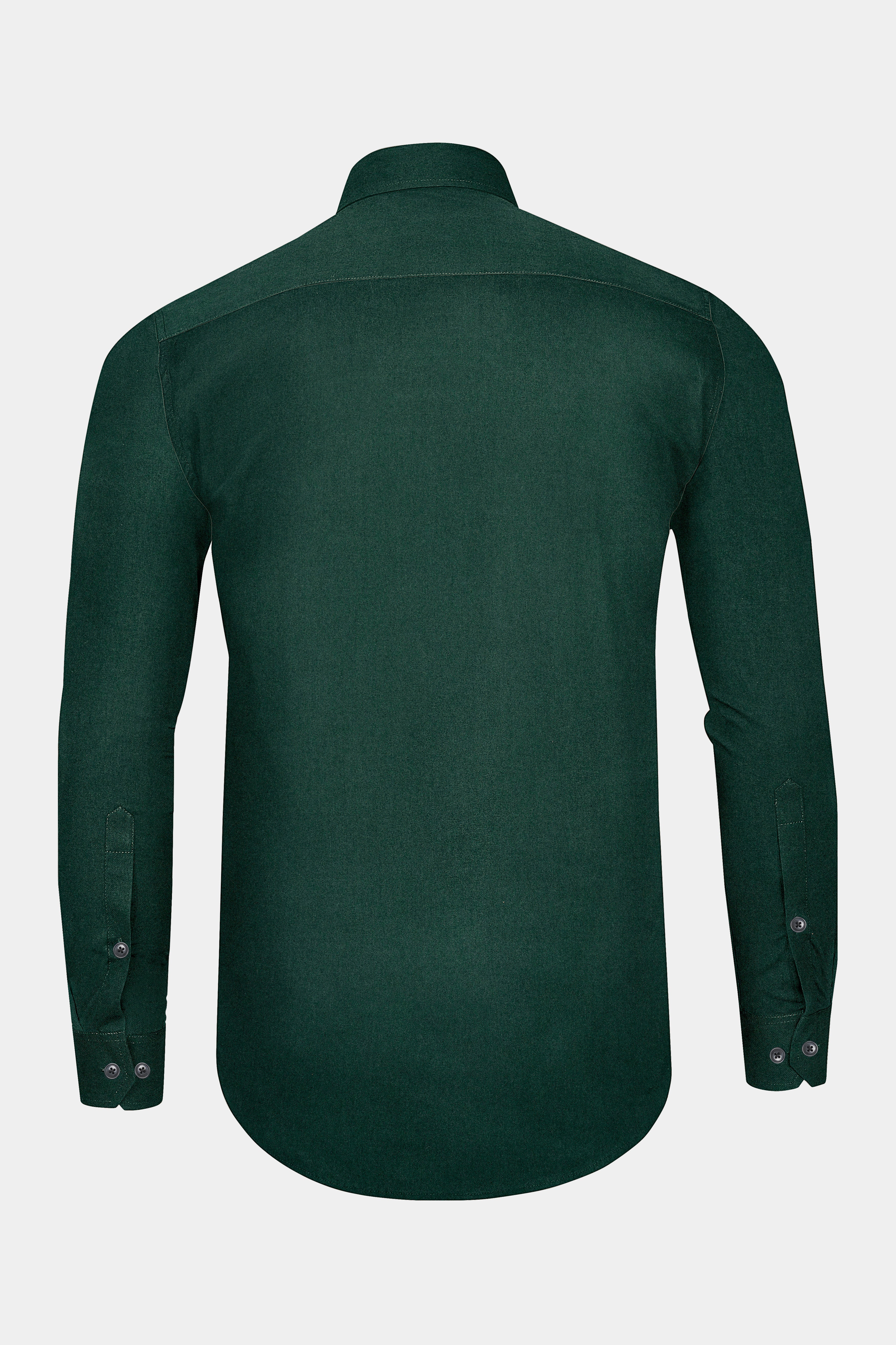 Zucchini Dark Green Twill Premium Cotton Designer Overshirt/Shacket