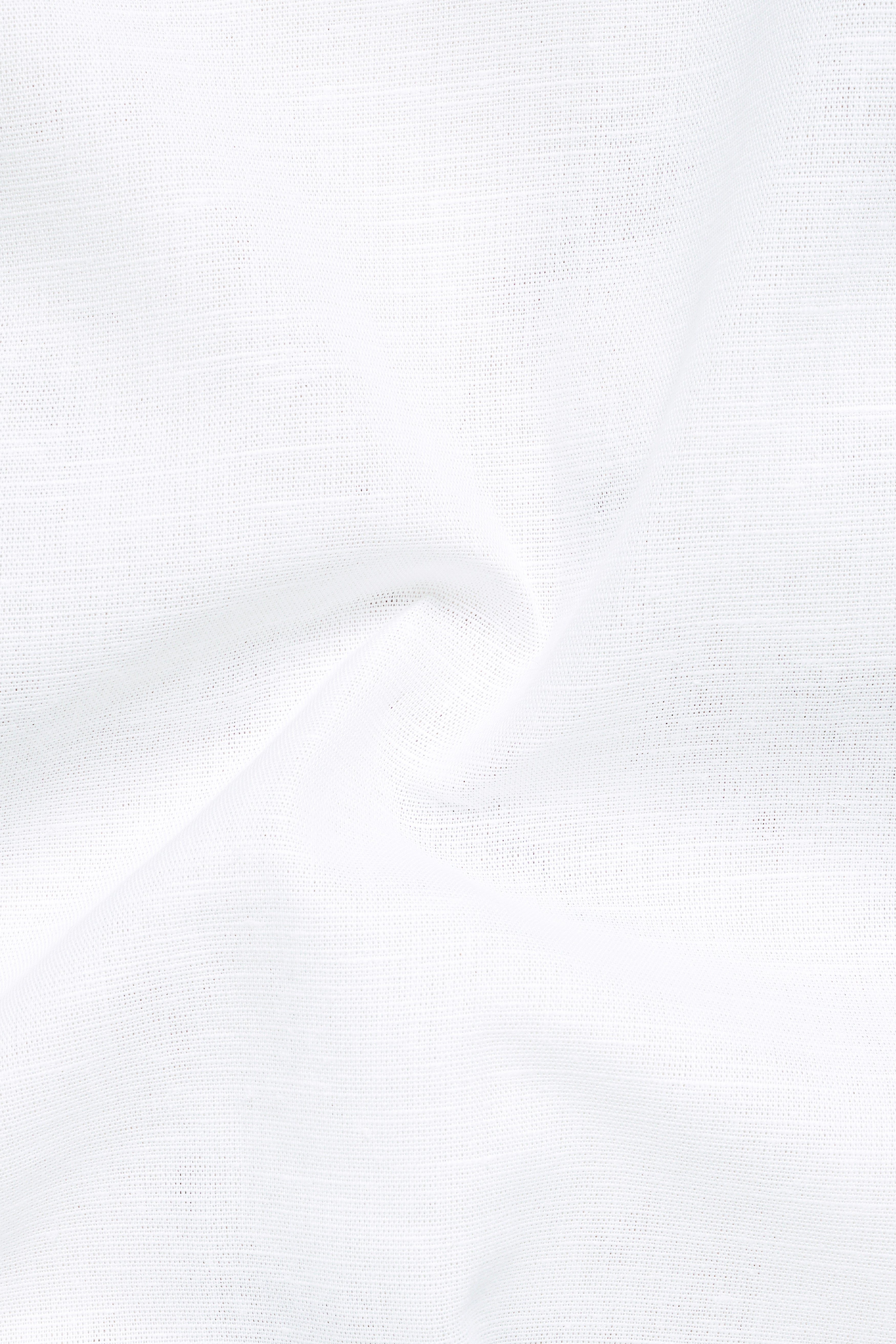 Bright White Luxurious Linen Shirt