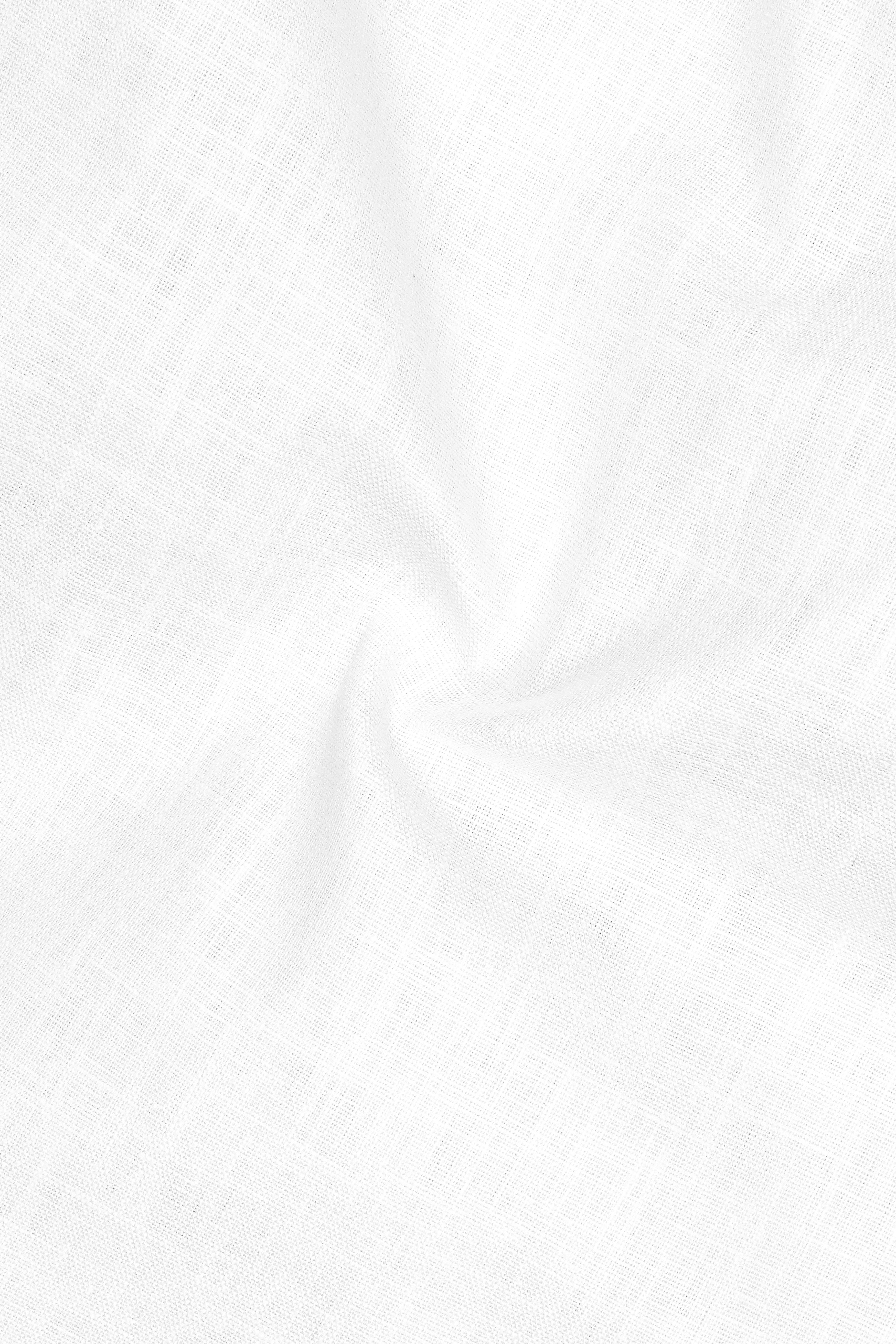 Bright White Luxurious Linen Shirt