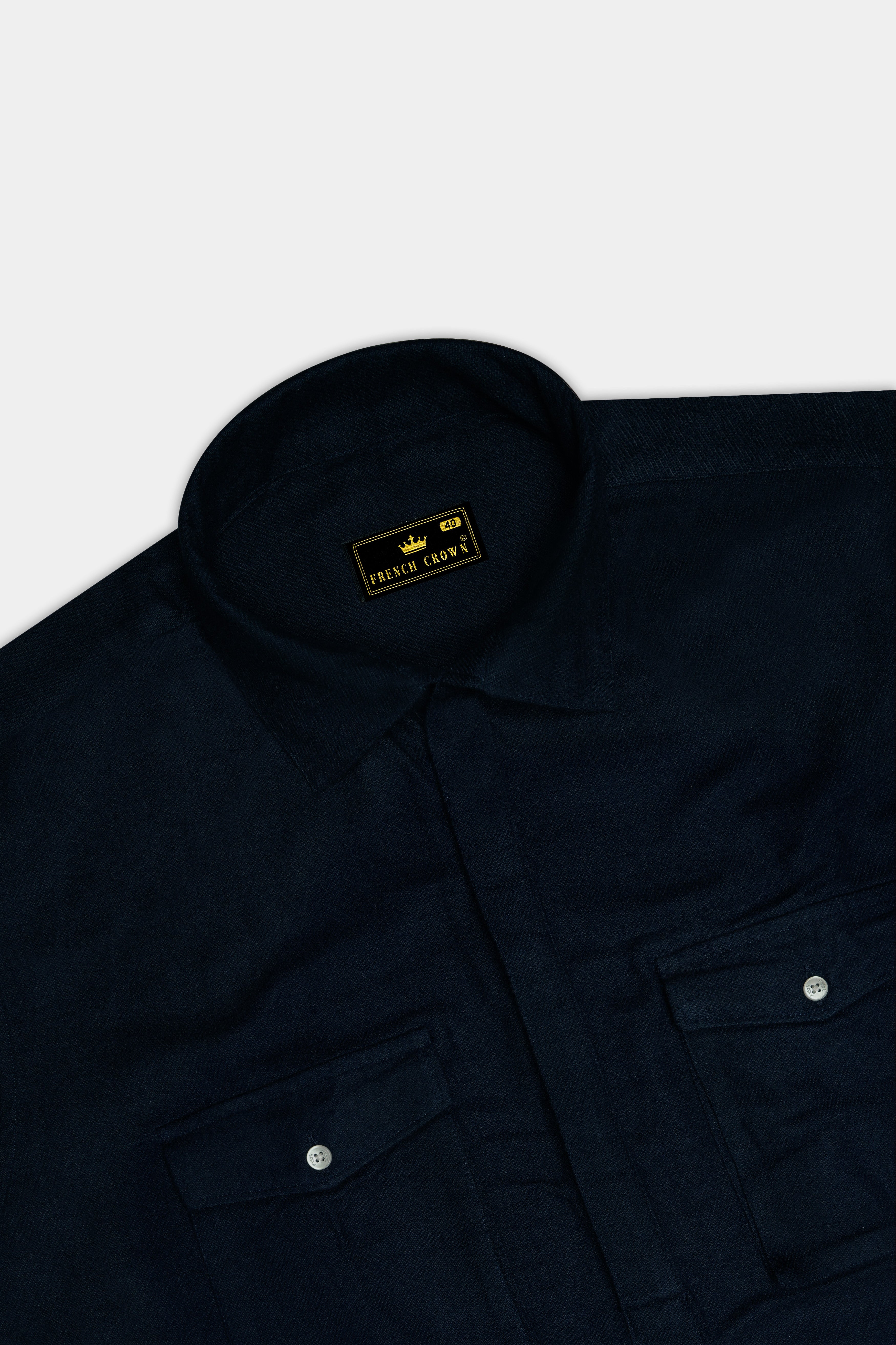 Mirage Blue Flannel Designer Shirt