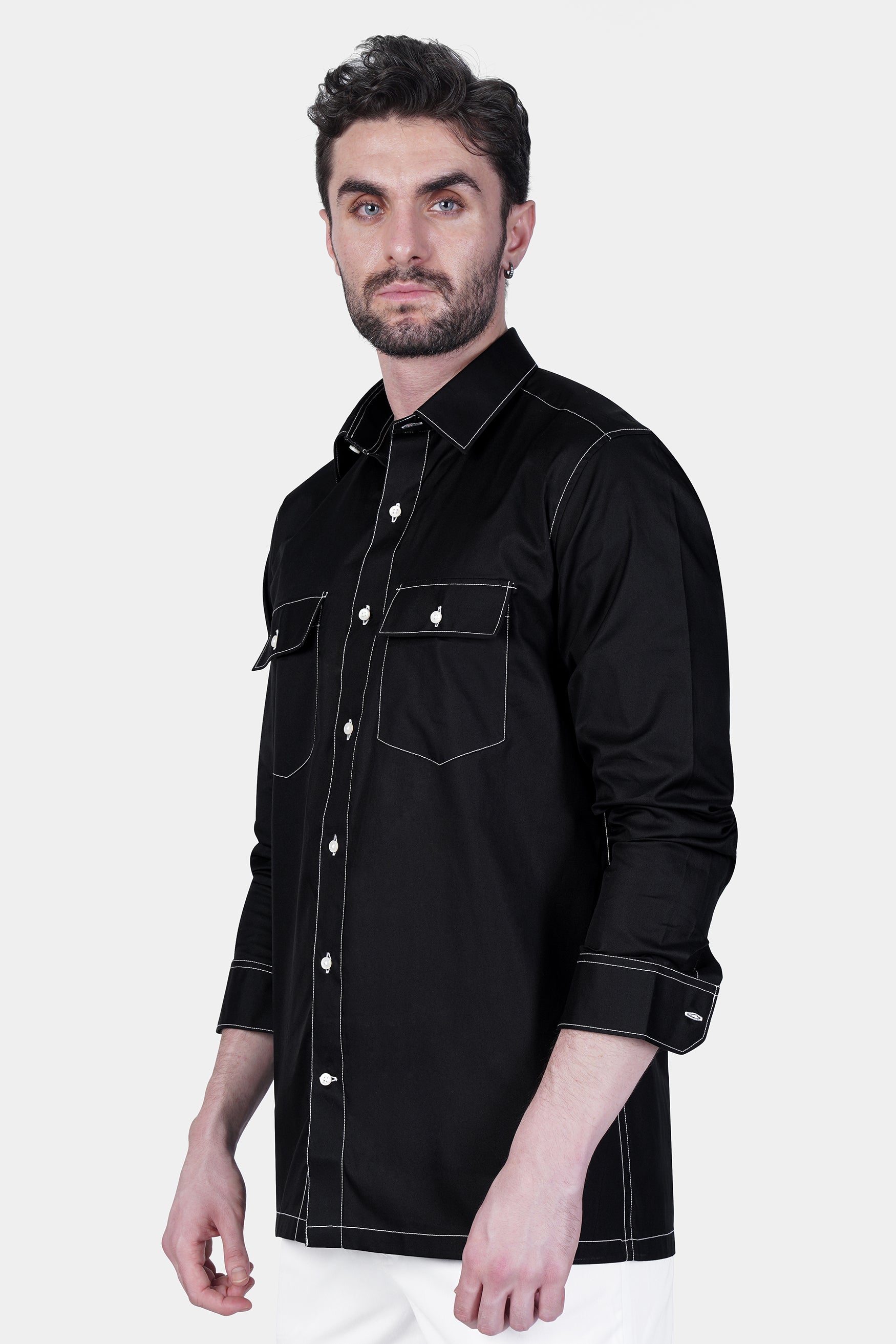 Jade Black Royal Oxford Designer Shirt