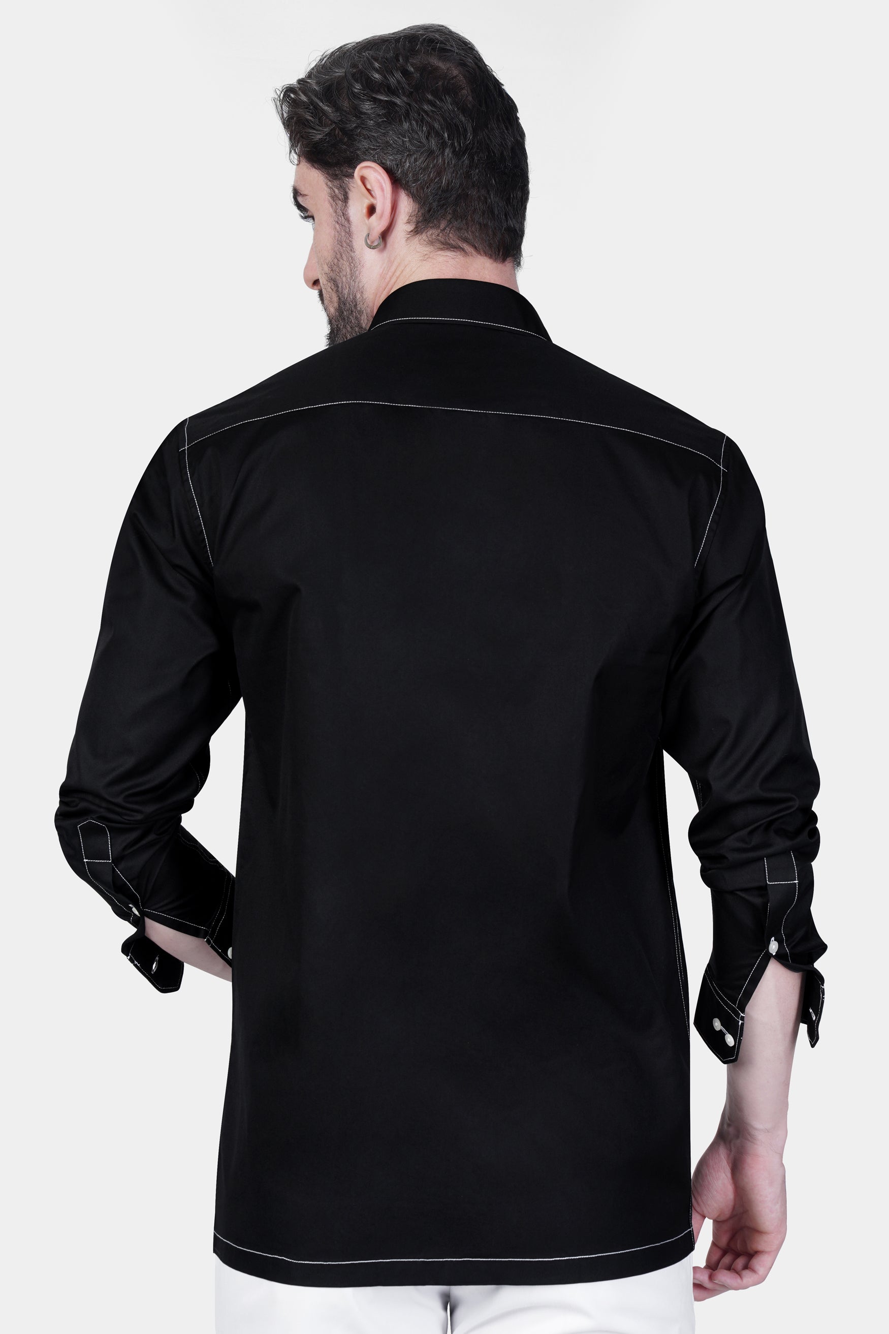 Jade Black Royal Oxford Designer Shirt