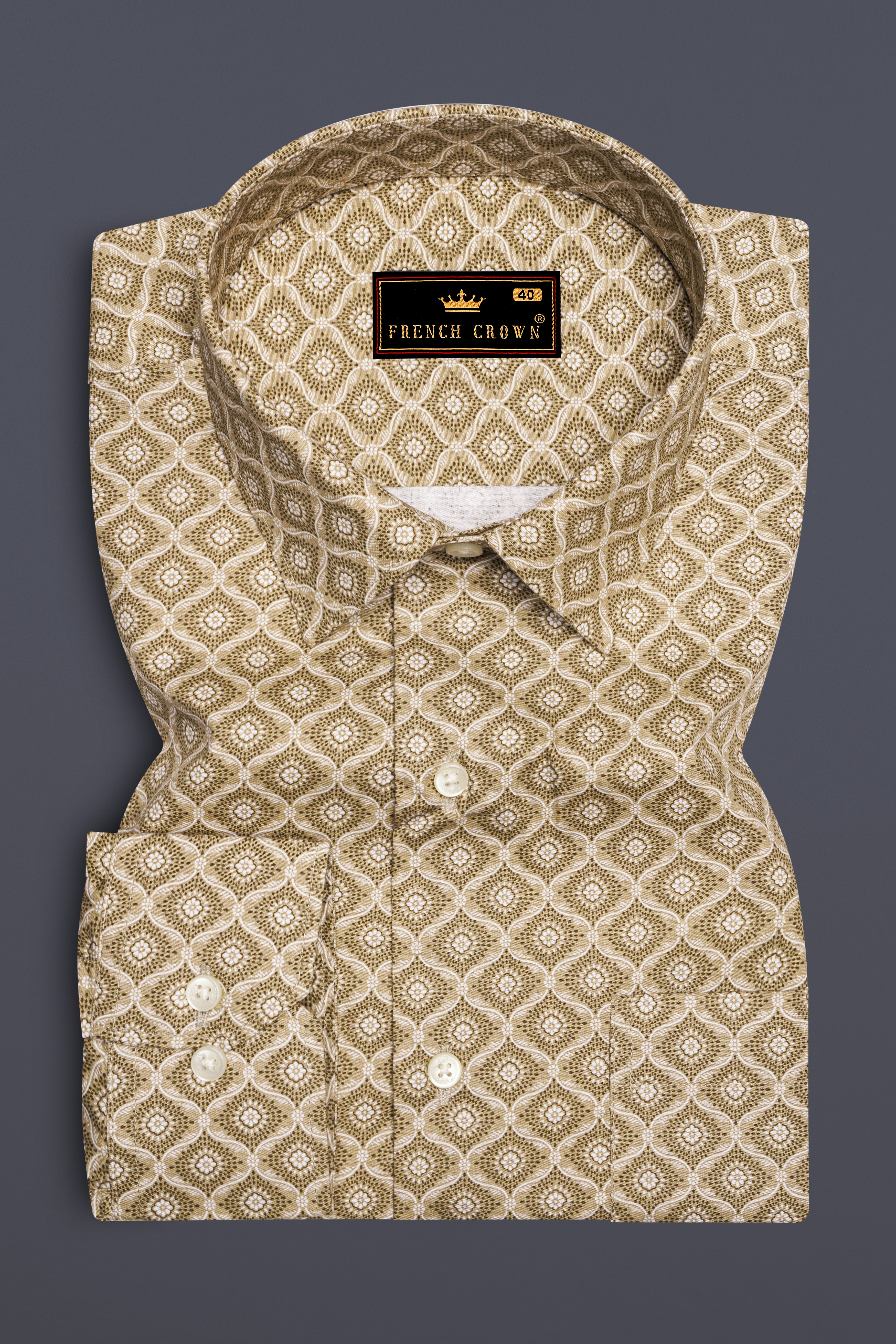 Pavlova Green and White Premium Cotton Shirt