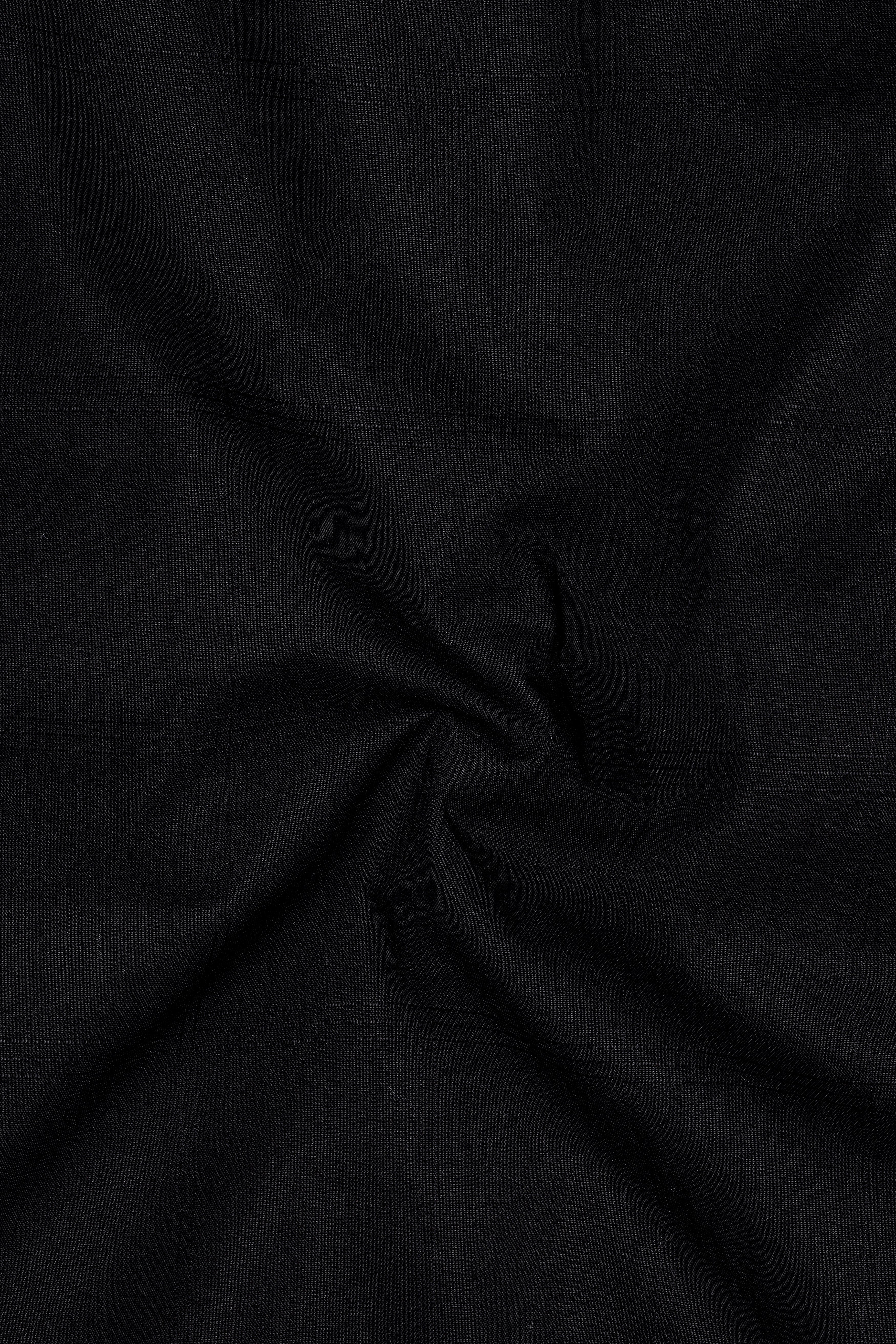 Jade Black Dobby Textured Premium Giza Cotton Shirt